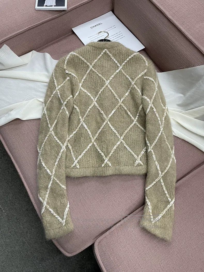 Chanel Chanel Diamond-patterned Teddy Cardigan coat Size XS / US 0-2 / IT 36-38 - 3 Thumbnail
