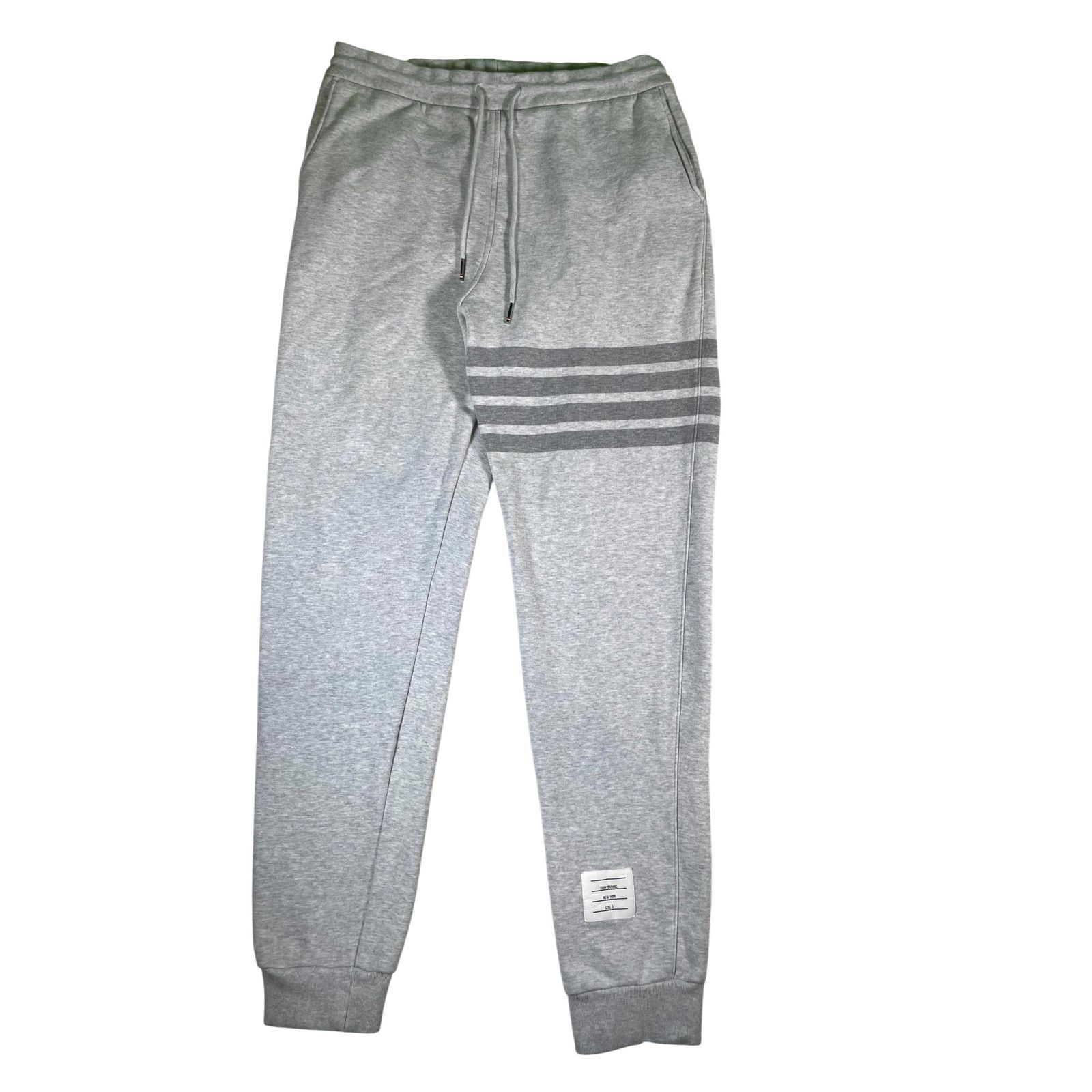 Thom Browne Thom Browne Stripe Light Grey Sweats Size US 36 / EU 52 - 1 Thumbnail