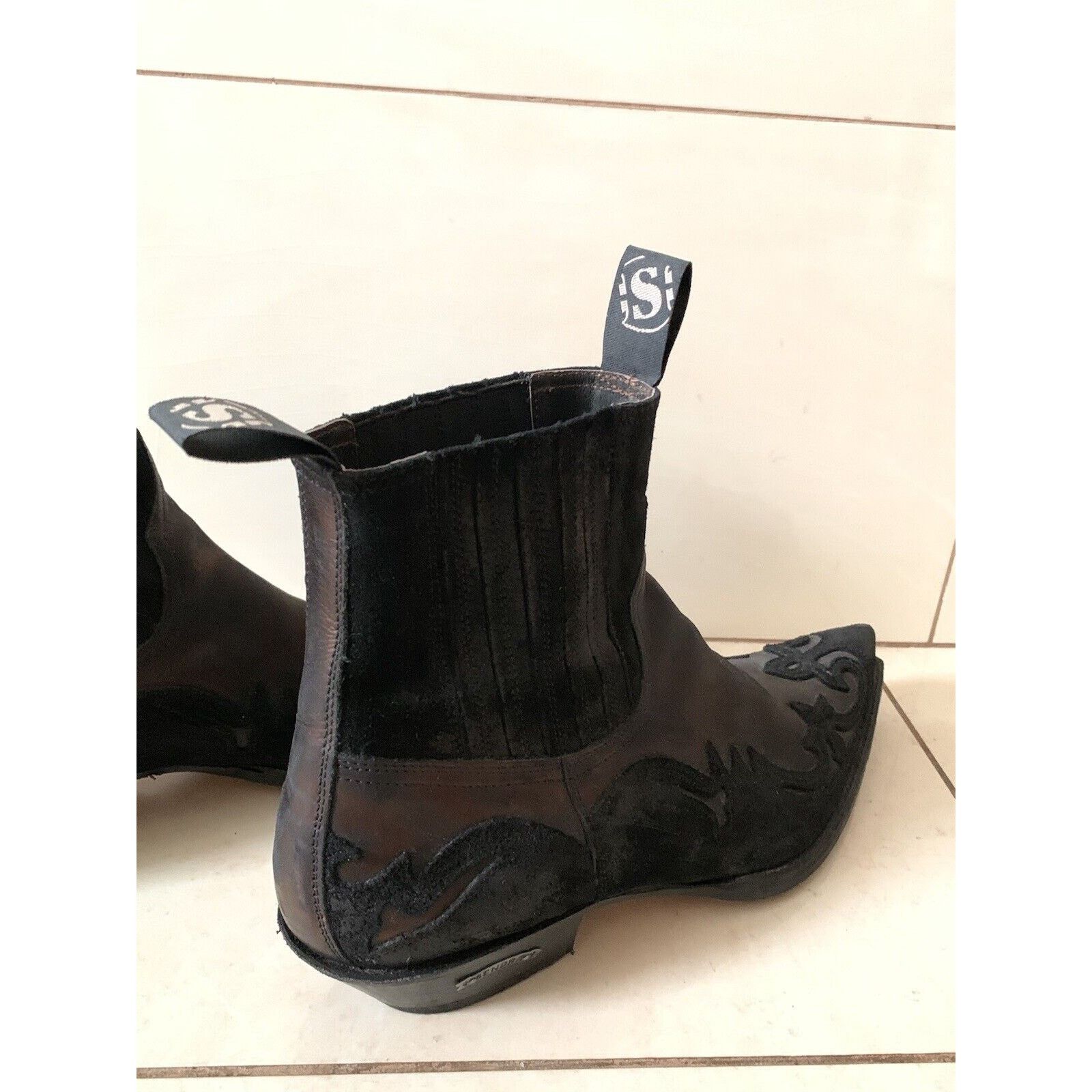 Sendra Men's SENDRA Cowboy Leather Boots Bronze EU 45 UK 10 US 10.5 Size US 10.5 / EU 43-44 - 11 Thumbnail