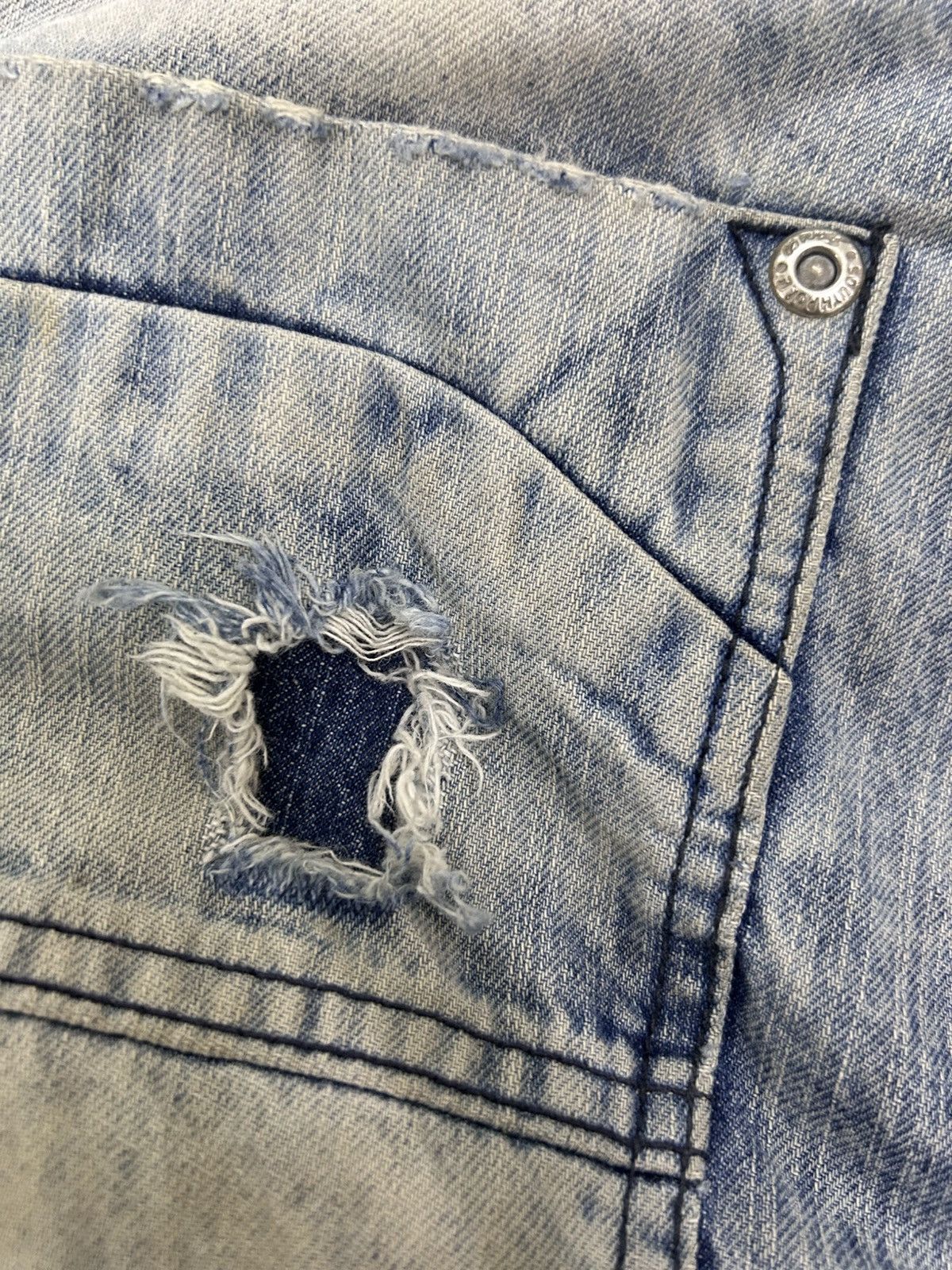 Southpole × Vintage 💥Vintage Southpole Denim Distressed Blue Wash Jeans Size US 42 / EU 58 - 15 Thumbnail