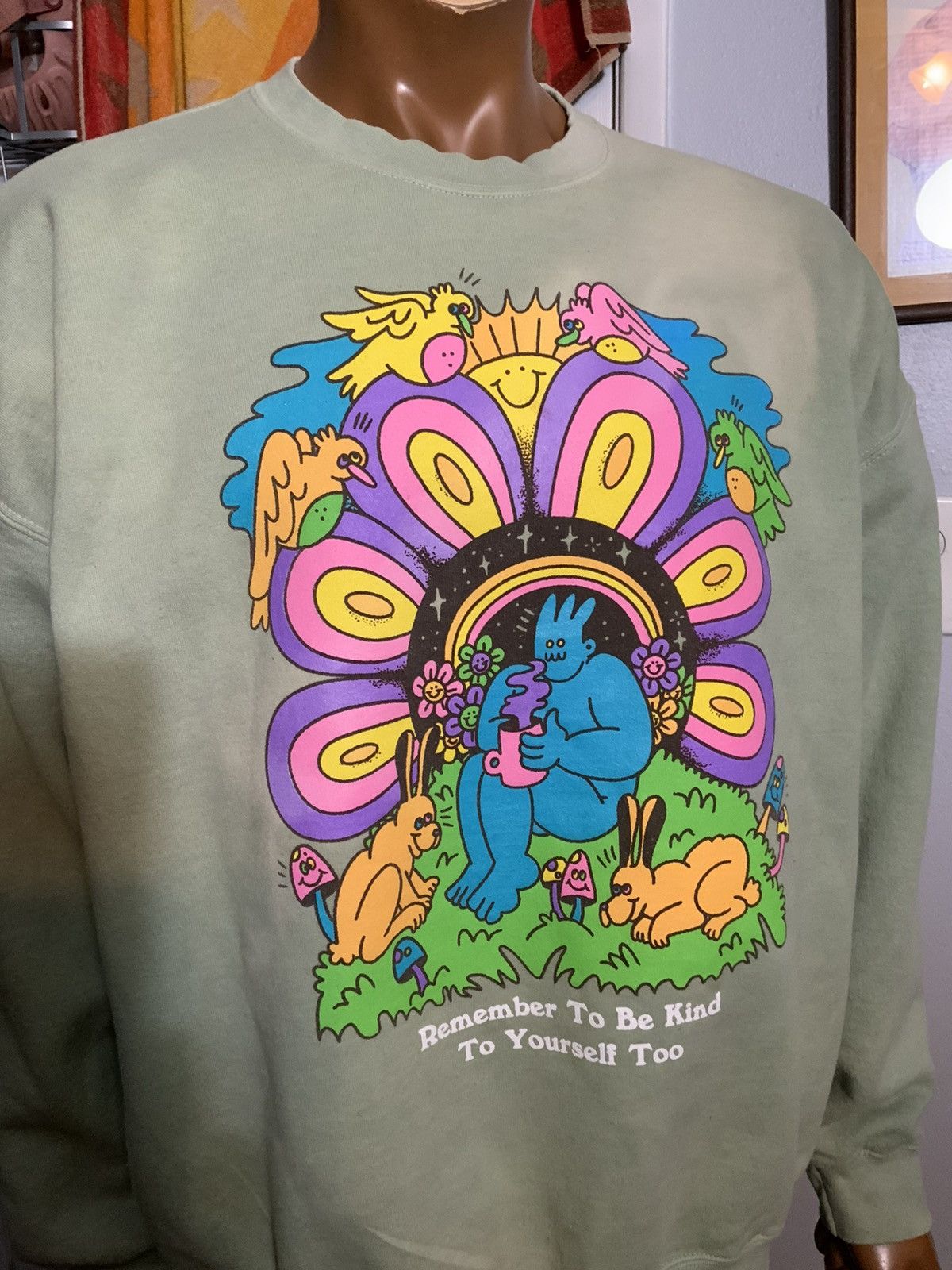 Other Dreyfus Art Remember To Be Kind To Yourself Too Sweatshirt Size US XL / EU 56 / 4 - 13 Thumbnail