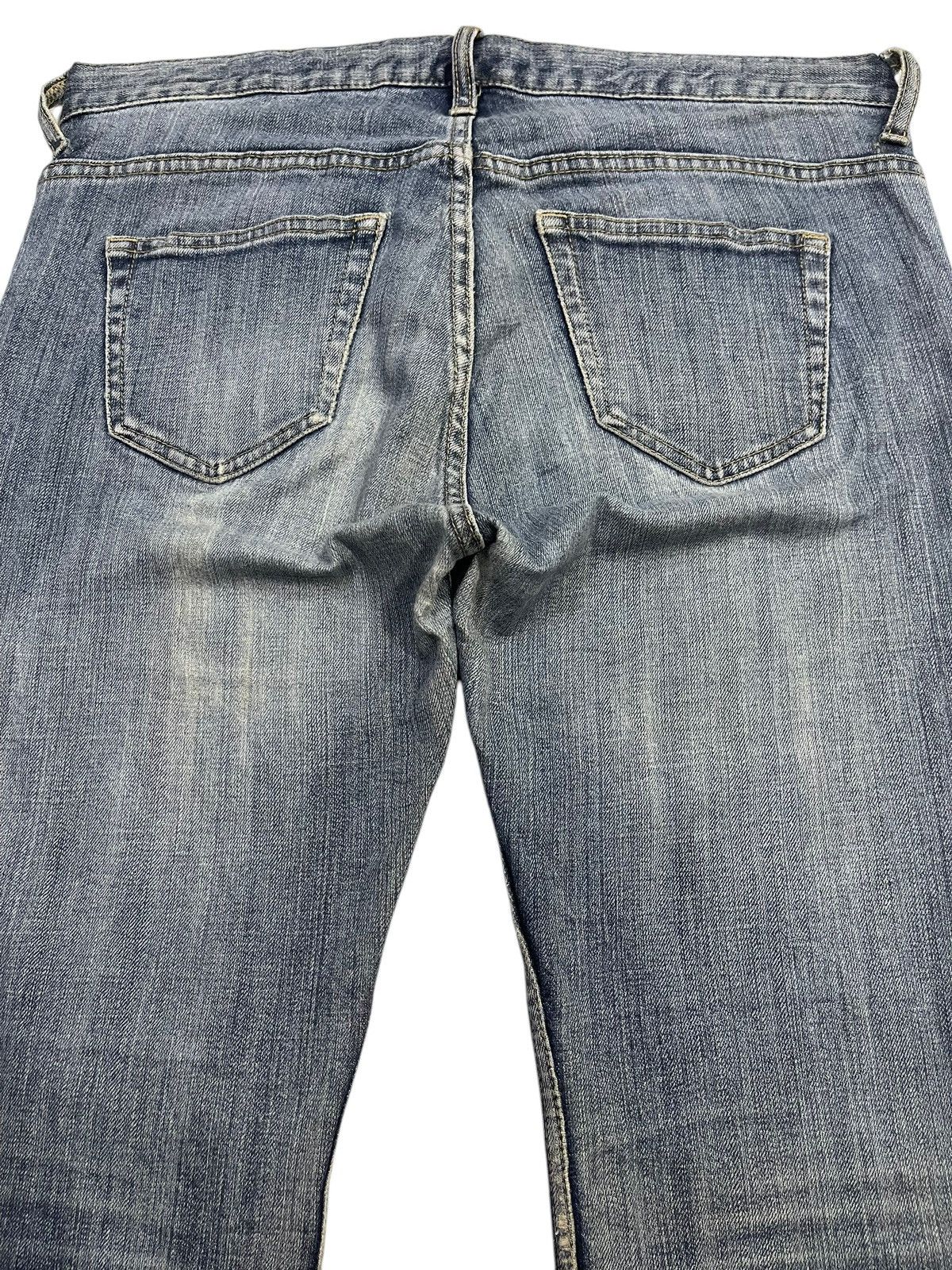 If Six Was Nine Vintage Japanese Brand Blue Faded Wash Style Flare Jeans Size US 32 / EU 48 - 5 Thumbnail