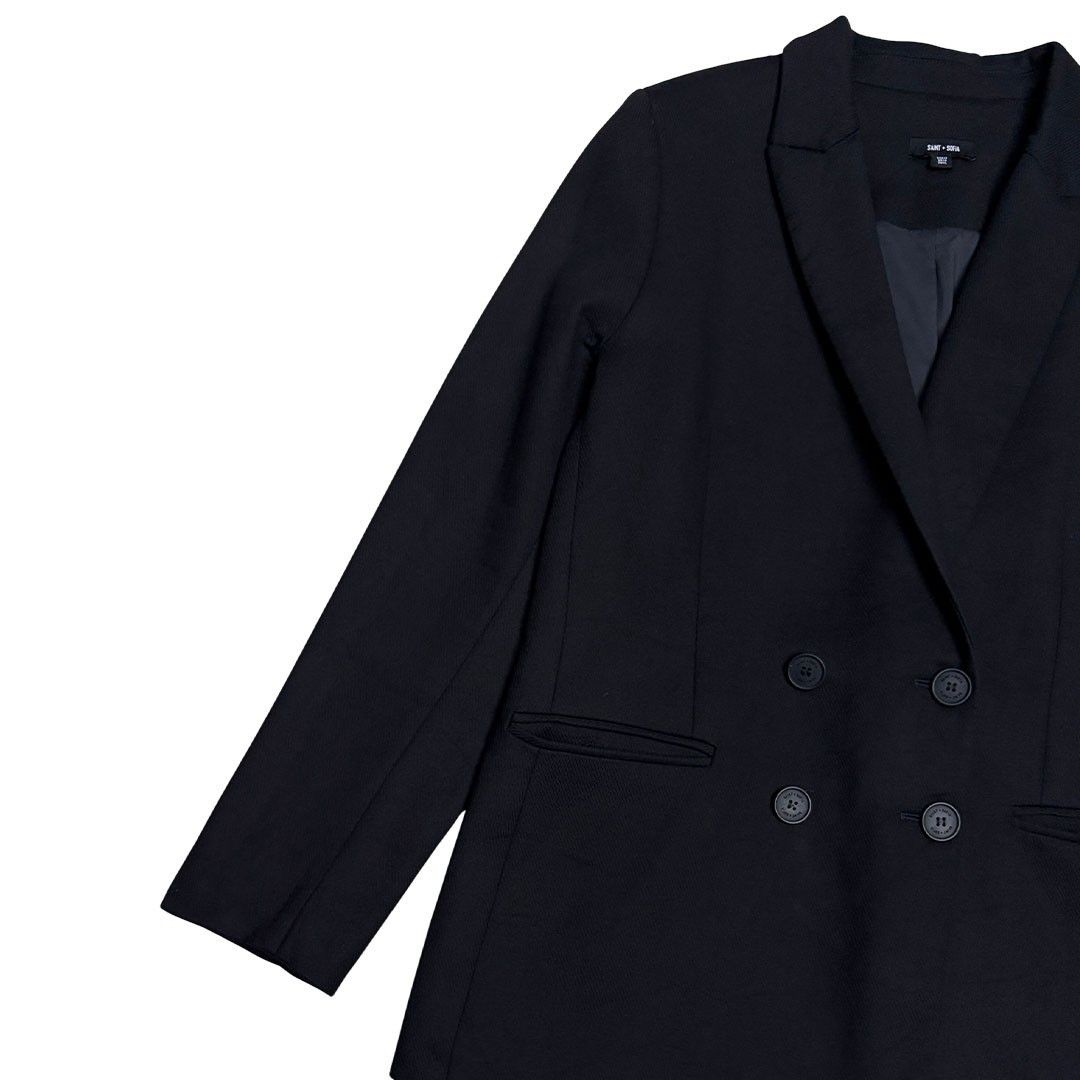 Other SAINT + SOFIA Cambridge Crepe Business Blazer Jacket 12 Size XL / US 12-14 / IT 48-50 - 10 Thumbnail