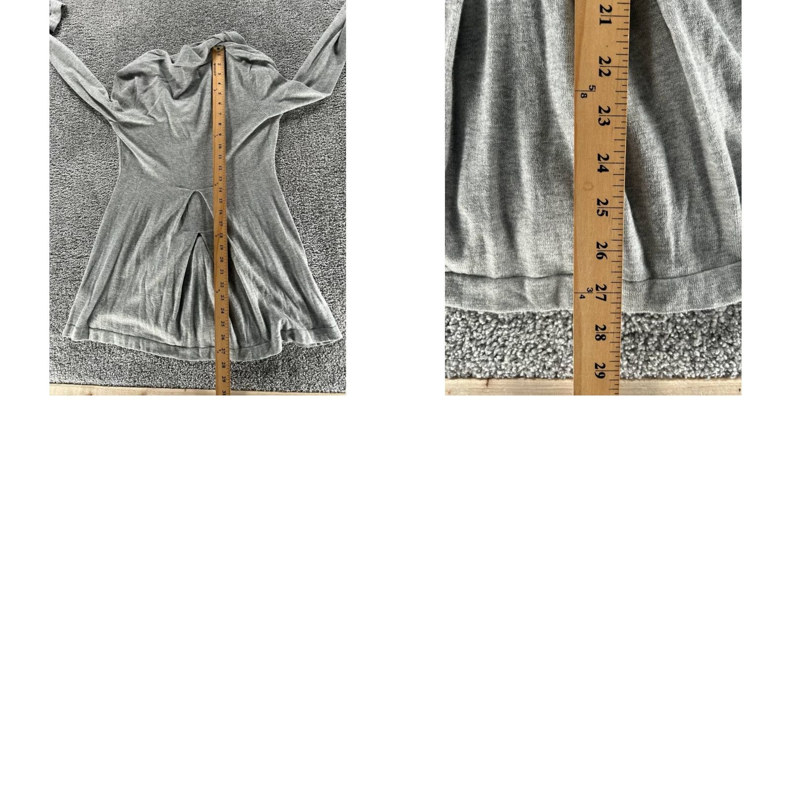 Vintage Rosie Neira Sweater Cardigan Womens Small Gray Cotton Blend Knit V-Neck Casual Winter, Spring, Fall Womens Small Gray Cardigan Knit Sweater Size S / US 4 / IT 40 - 8 Thumbnail