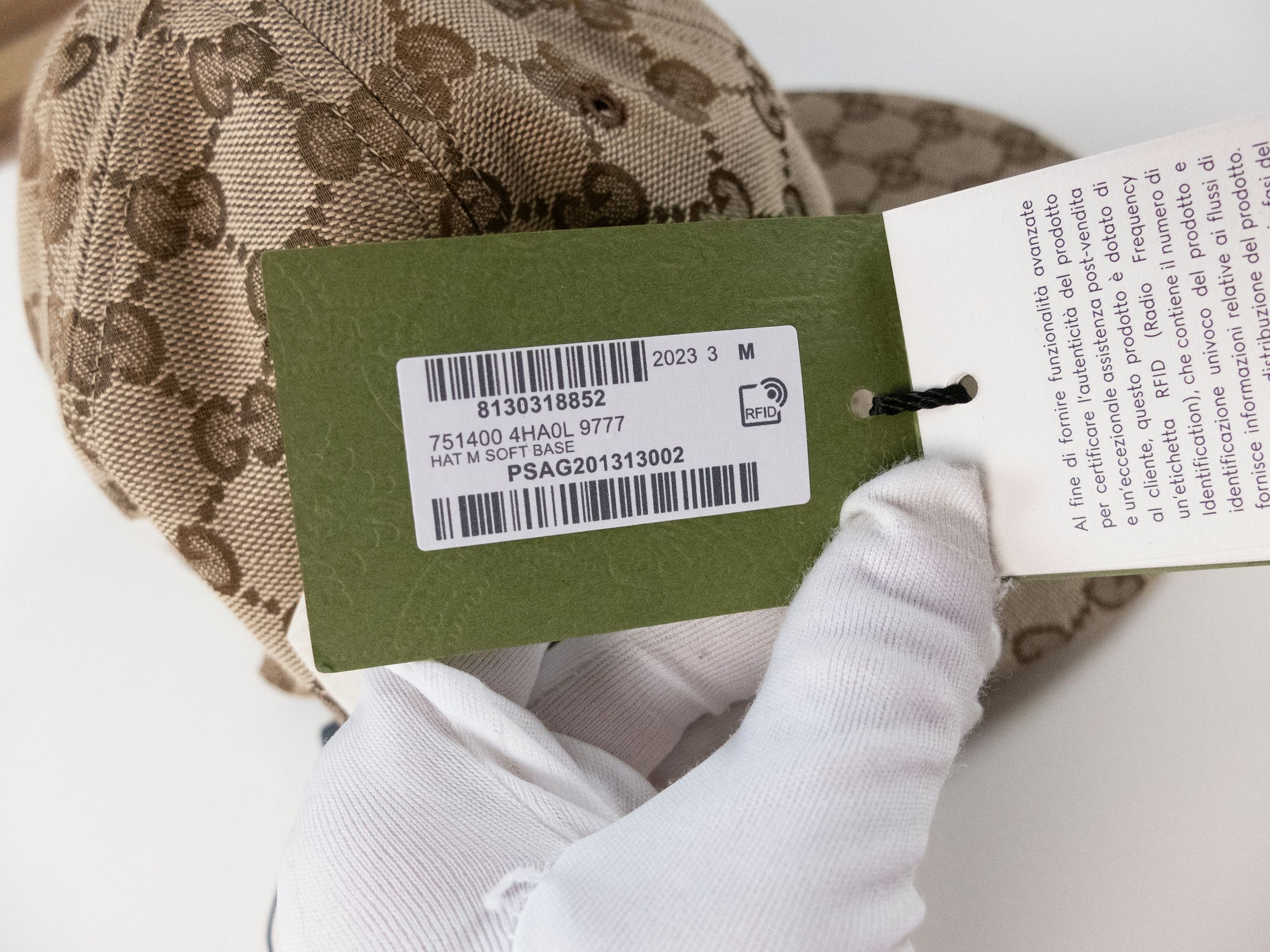 Gucci GUCCI beige GG Web logo canvas baseball cap Medium NWT Size ONE SIZE - 5 Thumbnail