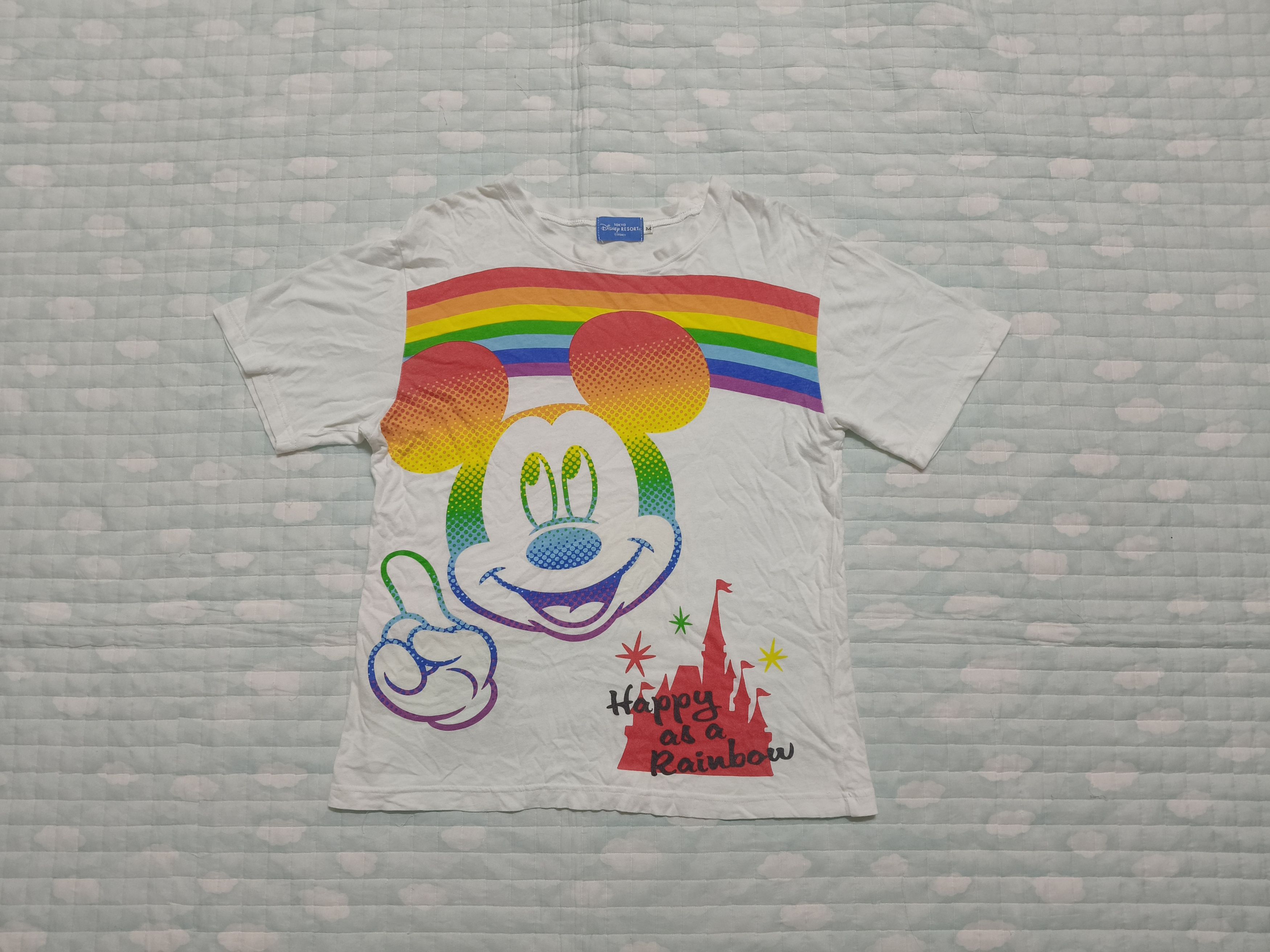 Disney Mickey Rainbow Shirt Size M / US 6-8 / IT 42-44 - 1 Thumbnail
