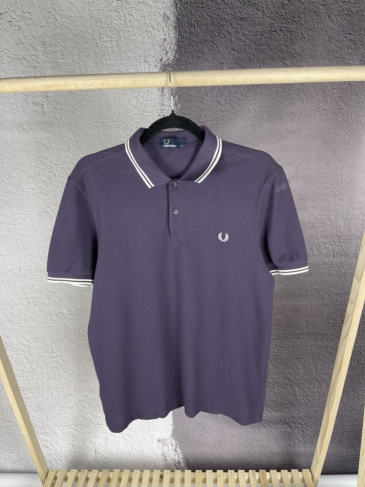 Fred Perry Fred Perry violet striped polo tee shirt Size US M / EU 48-50 / 2 - 2 Thumbnail