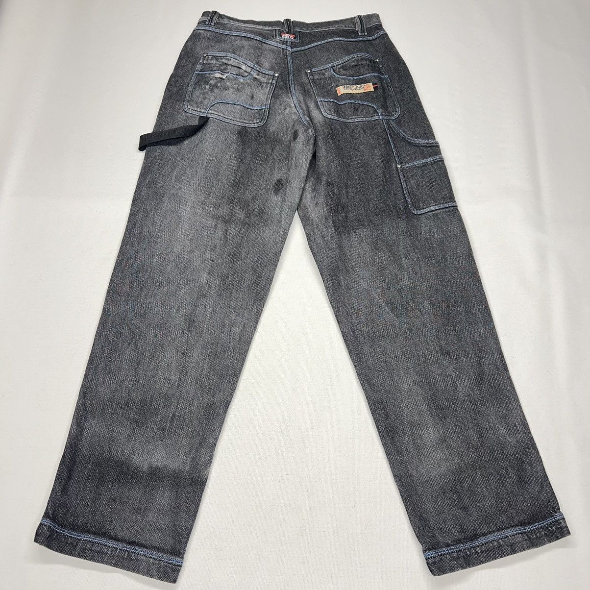 Ecco × Vintage VTG Willie Esco Jeans Grey Denim Duns Faded Baggy Y2K Size US 32 / EU 48 - 2 Thumbnail
