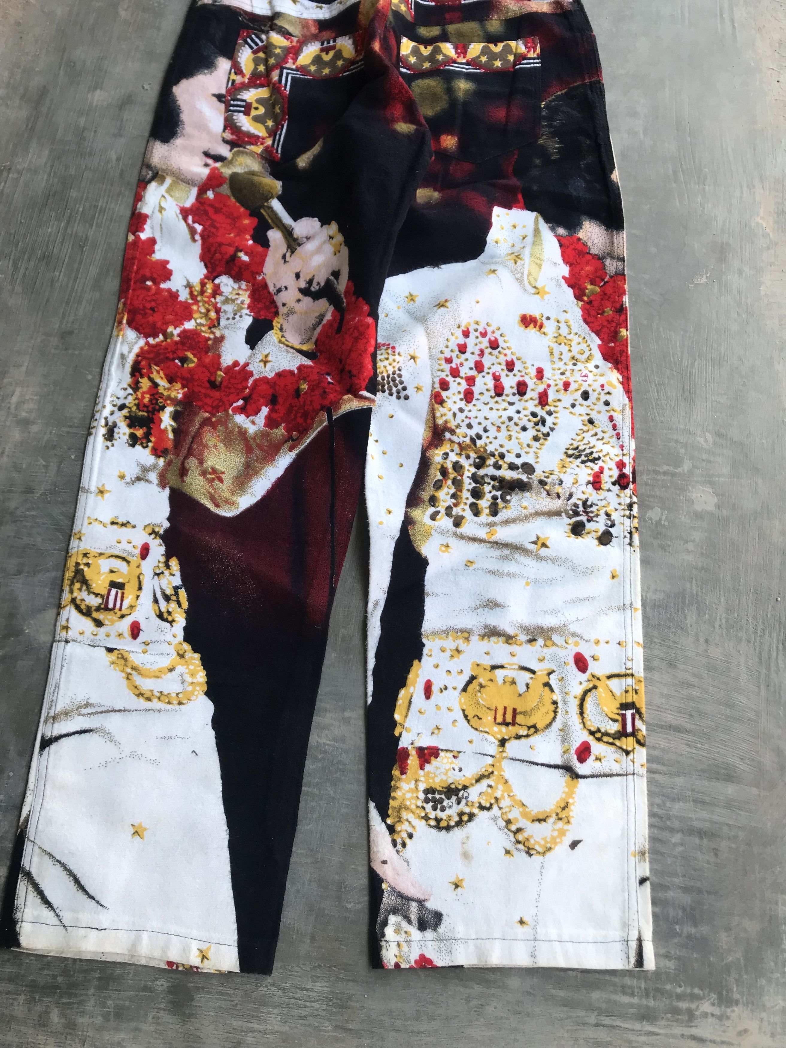 Tripp NYC Tripp NYC Elvis Presley Full Print Pants Size US 33 - 14 Thumbnail