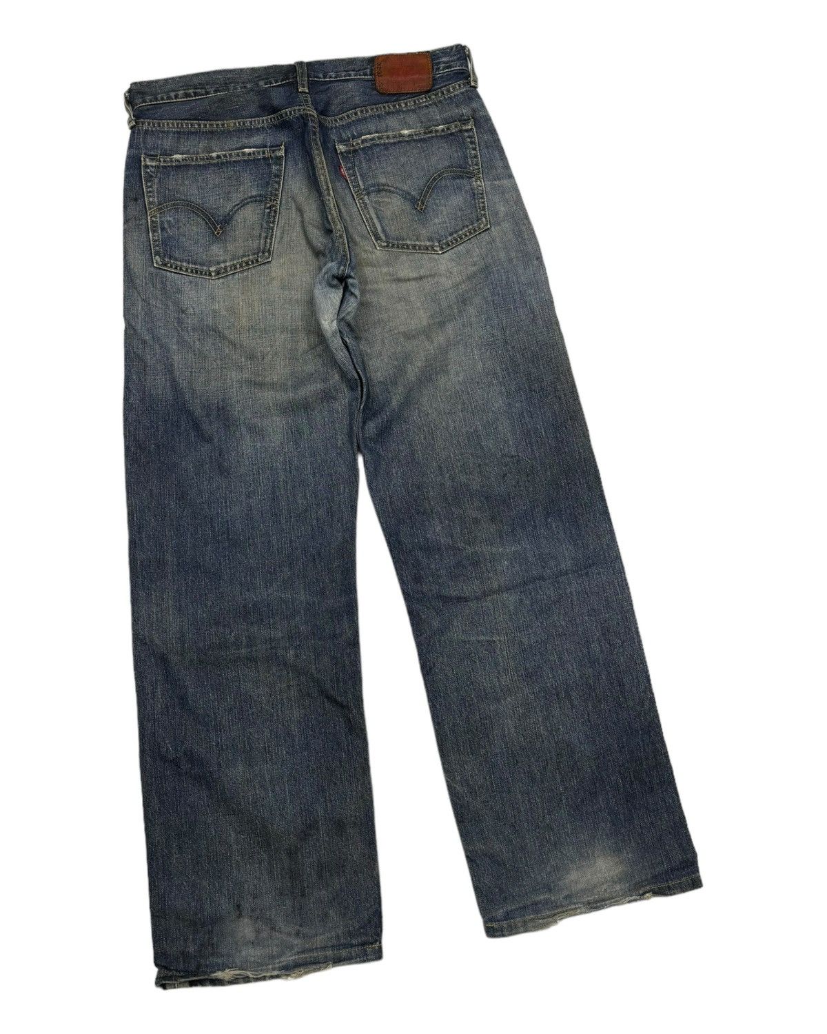 Levi's VINTAGE LEVIS 503 BAGGY DISTRESSED DENIM JEANS Size US 31 - 4 Thumbnail