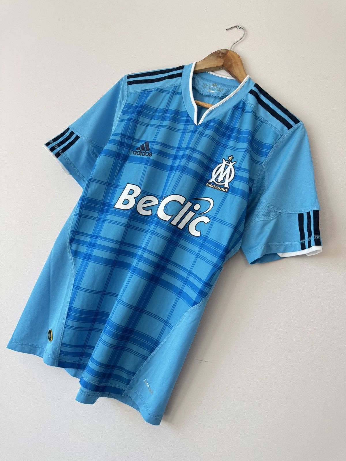 Adidas Olympique Marseille 2010-2011 Away Soccer Jersey Shirt Kit Size US M / EU 48-50 / 2 - 4 Thumbnail