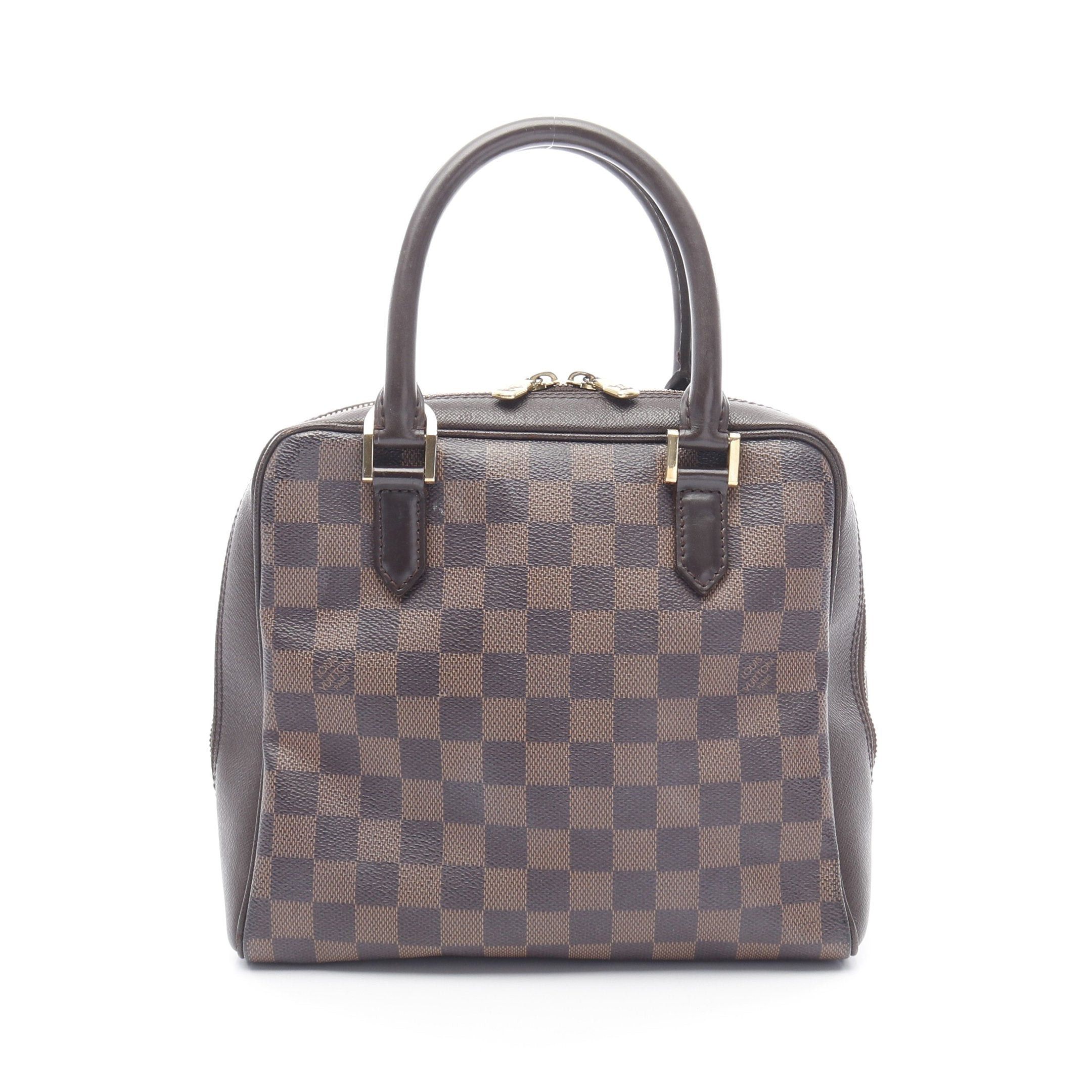 Louis Vuitton Louis Vuitton Brera Damier Ebene Handbag Leather Brown Size ONE SIZE - 1 Thumbnail