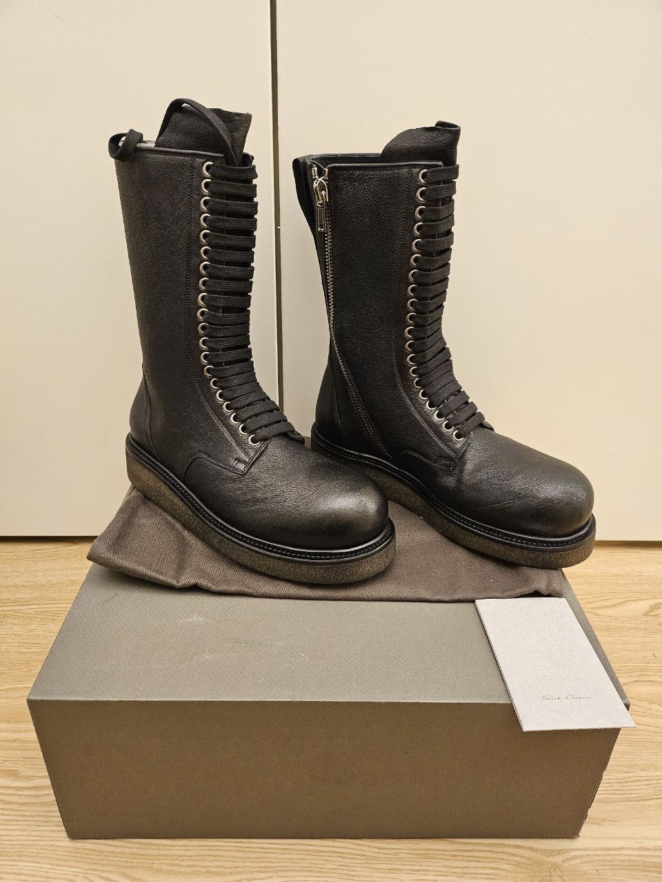 Rick Owens *New* Bozo Army Crepe Sole Boots Size US 7 / EU 40 - 2 Thumbnail