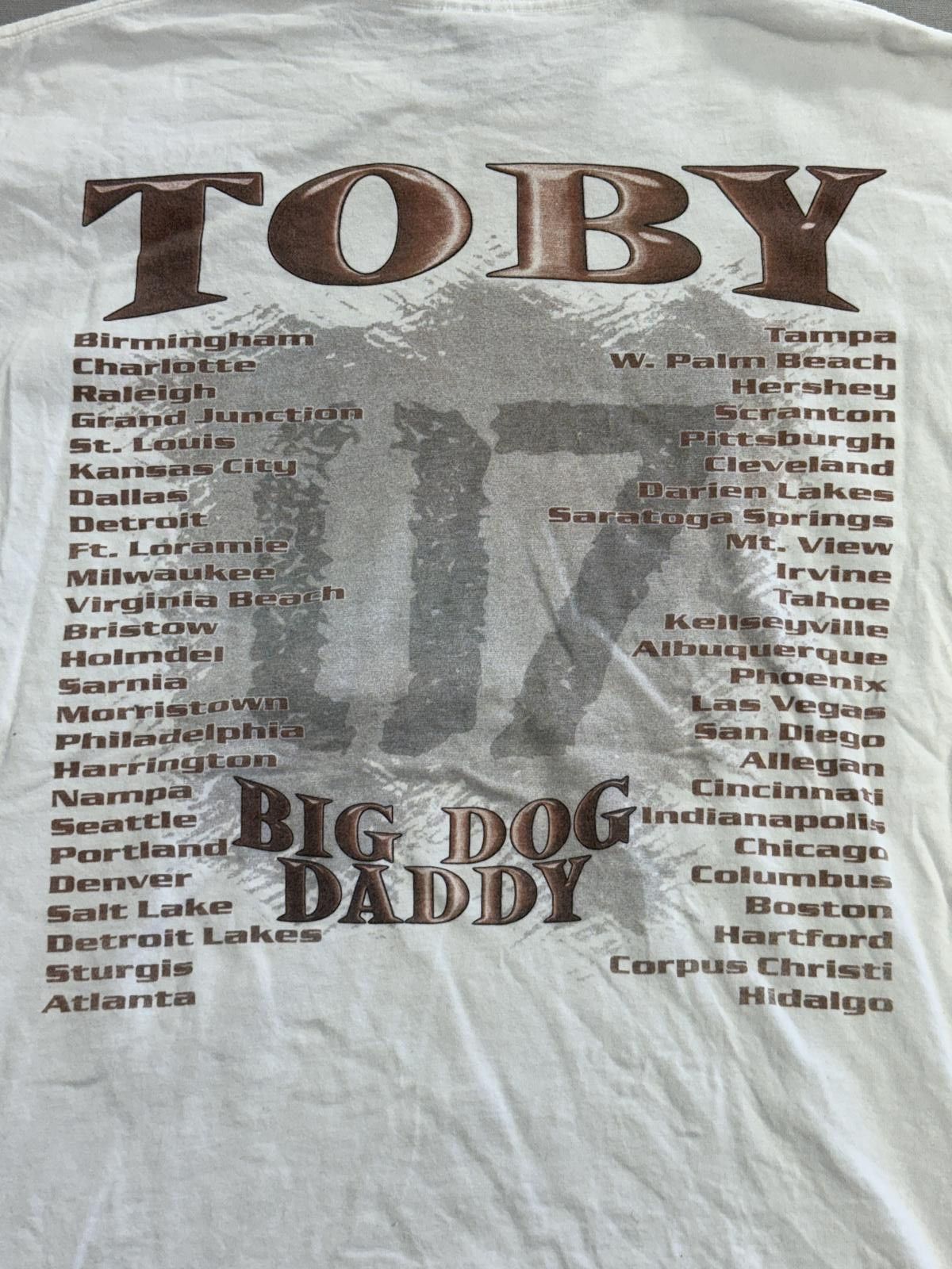 Delta Toby Keith Tour T-shirt Big Dog Daddy Album Tour Dates - L Size US L / EU 52-54 / 3 - 7 Thumbnail
