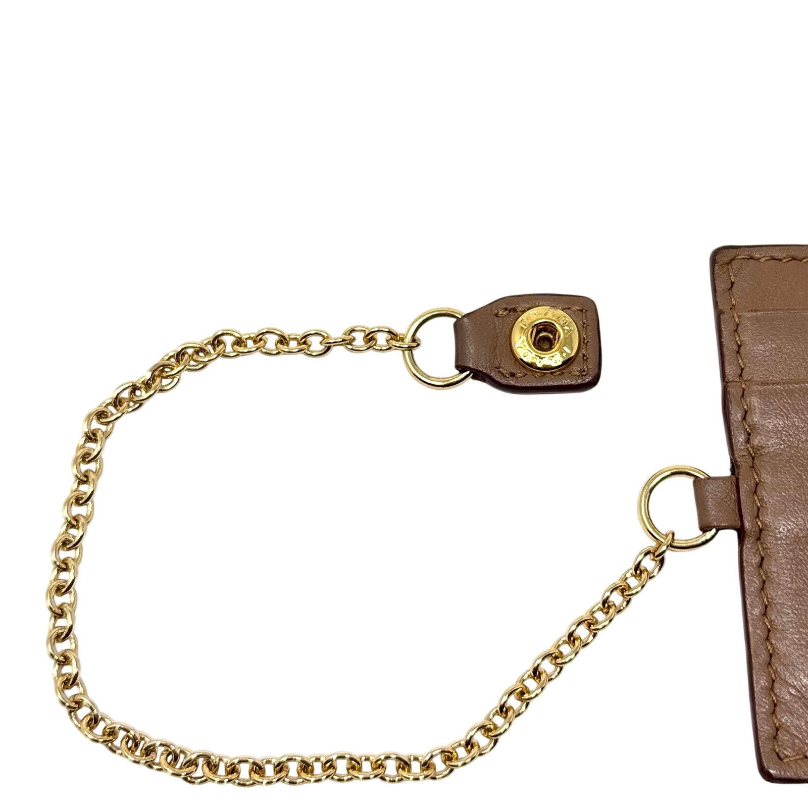 Prada Prada Chain Cardholder Wallet Size ONE SIZE - 6 Thumbnail