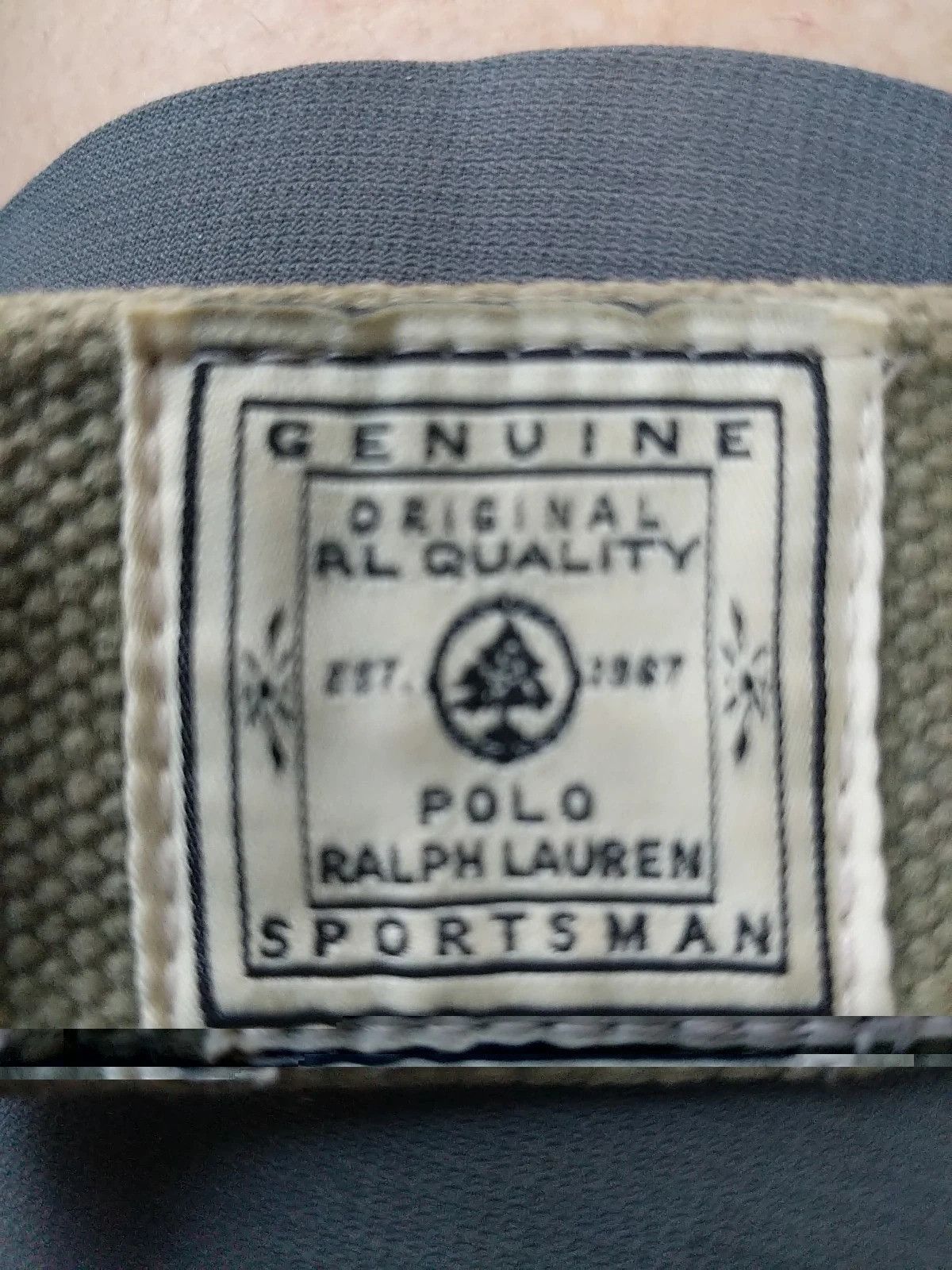 Polo Ralph Lauren Sportsman Polo Ralph Lauren Canvas Belt Olive Brass Buckle Size 46 - 7 Thumbnail