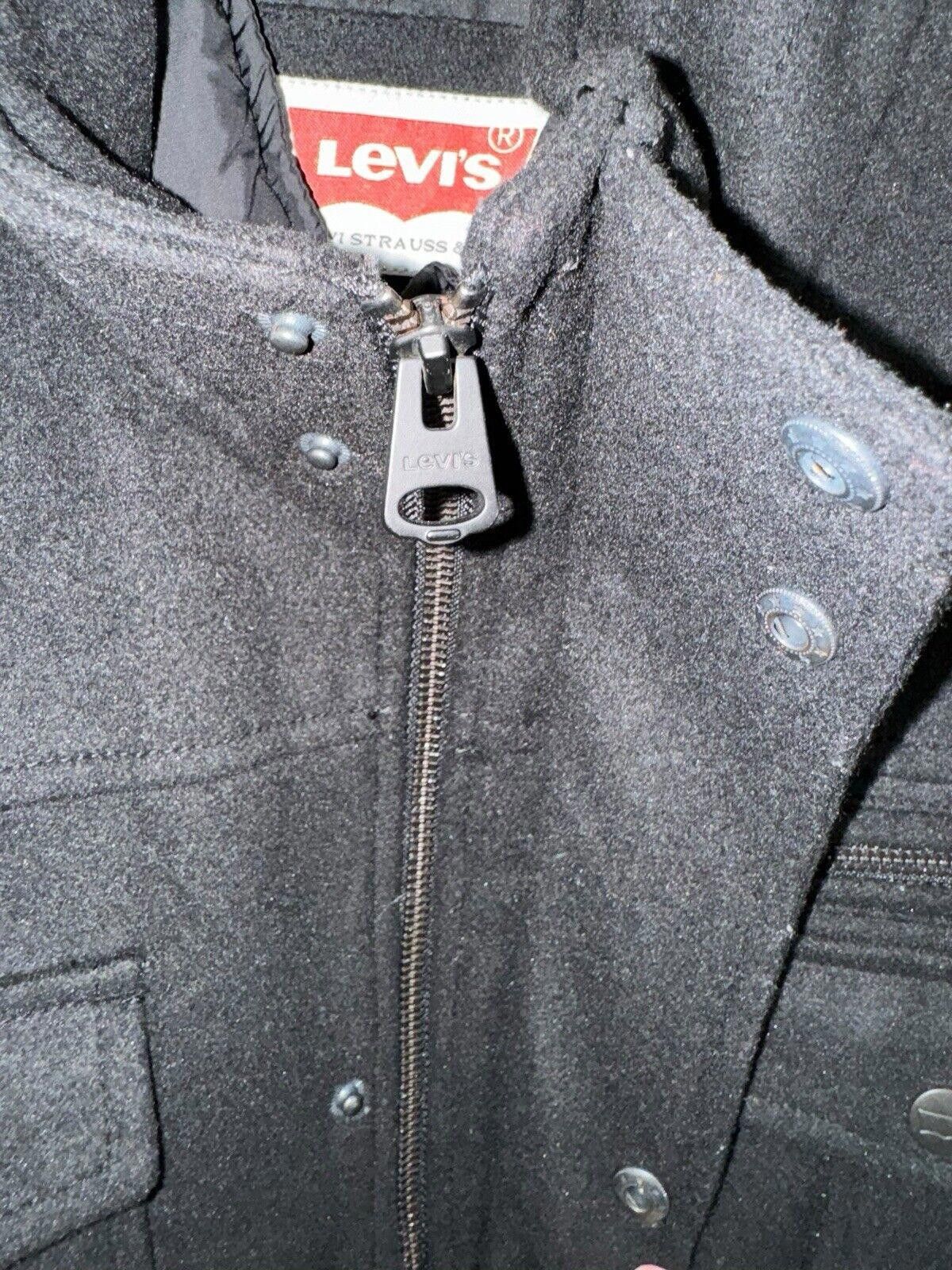 Levi's Levi’s Black Cotton Twill Full Zip Jacket with Quilted 2XL Size US XXL / EU 58 / 5 - 7 Thumbnail