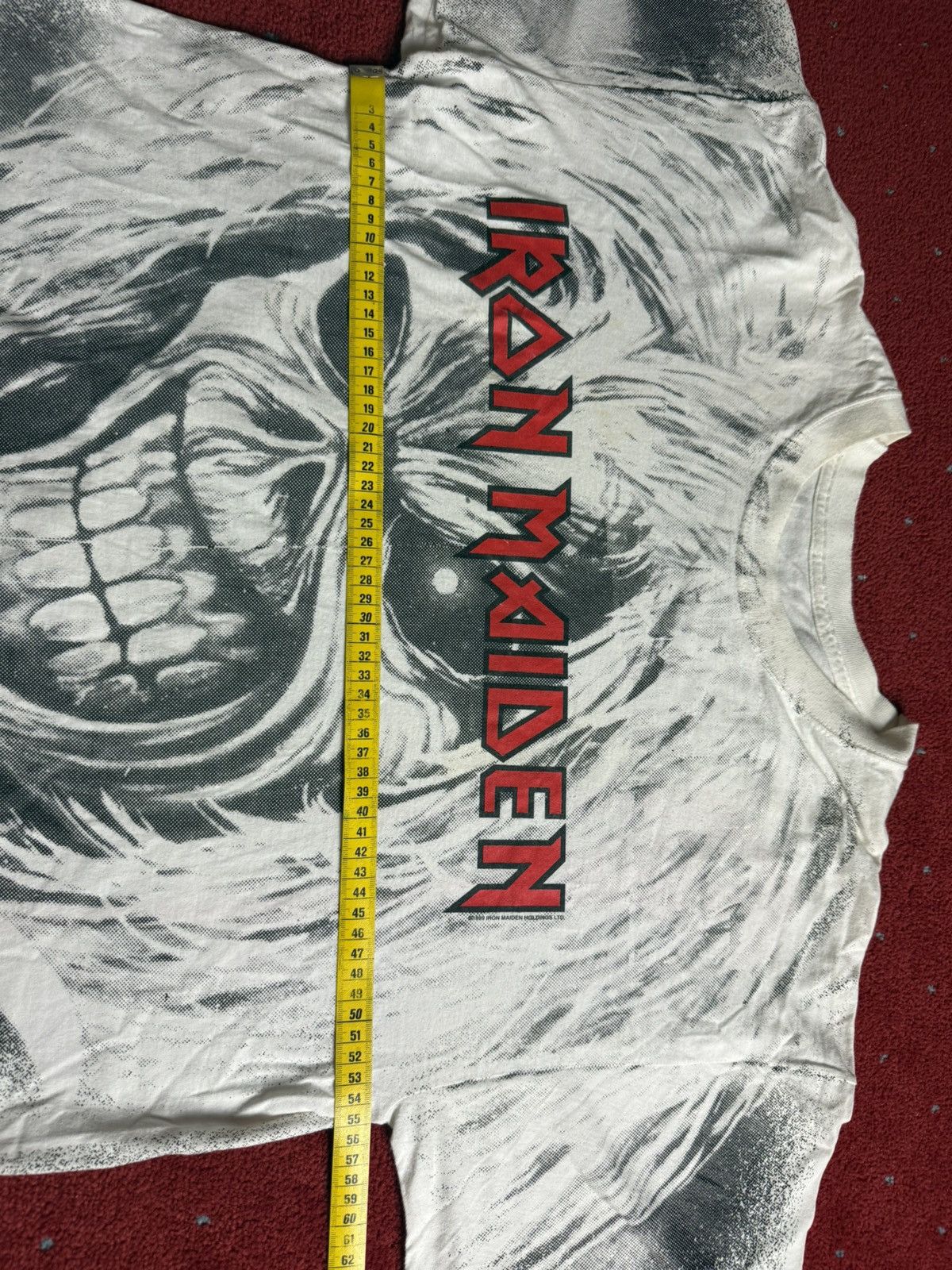 Vintage Vintage Iron Maiden All Over Print Tee Size US L / EU 52-54 / 3 - 6 Thumbnail
