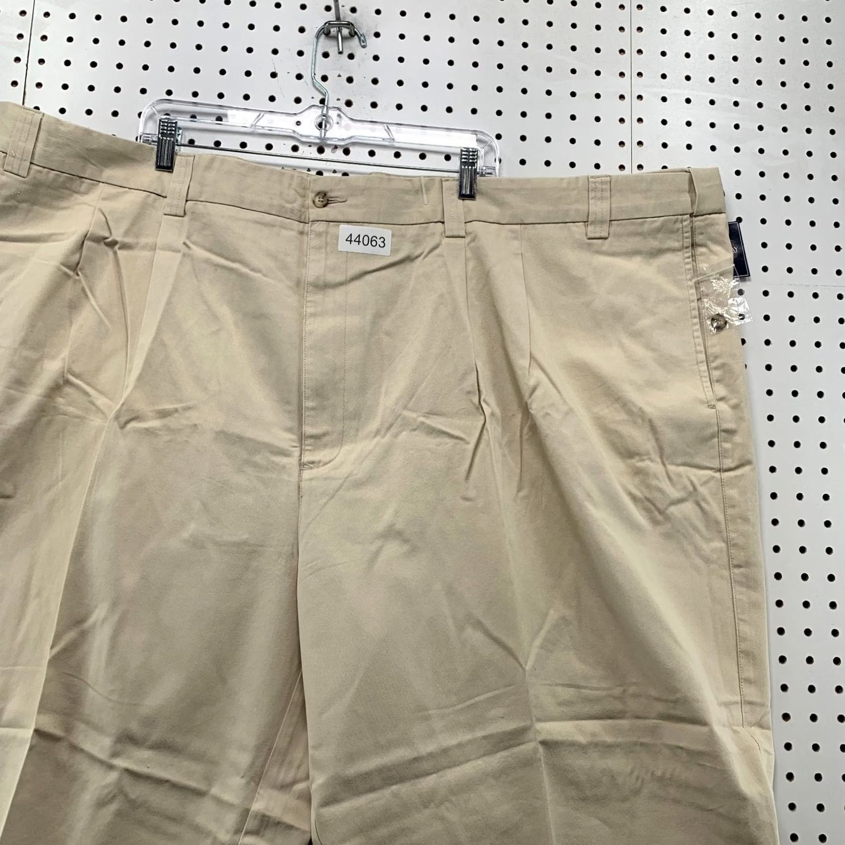 Haggar Haggar Beige Khaki Chino Pleated Pants Mens BIG Size 60 60x37 Vintage? No. Size US 44 / EU 60 - 6 Thumbnail