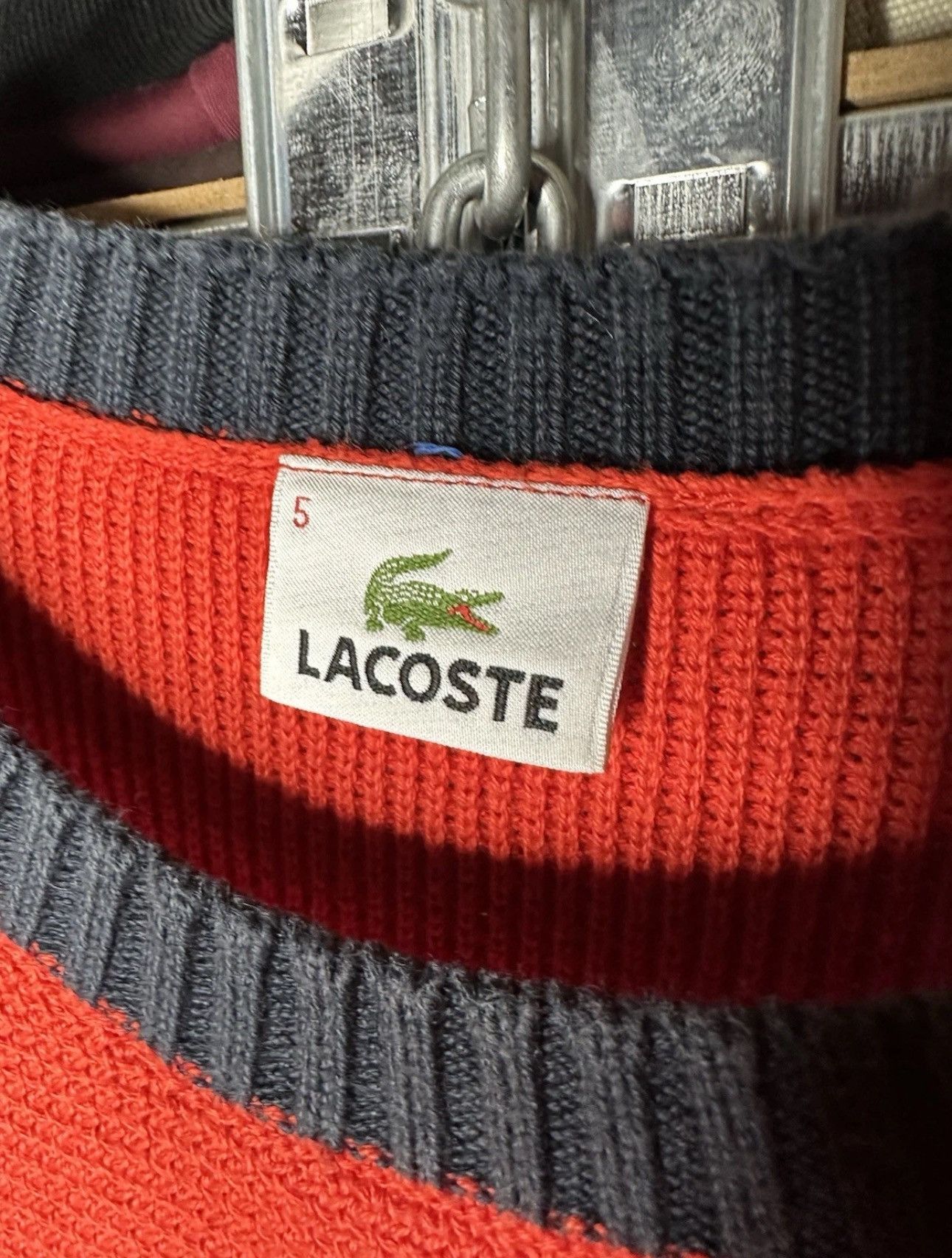 Lacoste Lacoste Cotton Knit Sweater Size 5 (L) Size US L / EU 52-54 / 3 - 5 Thumbnail