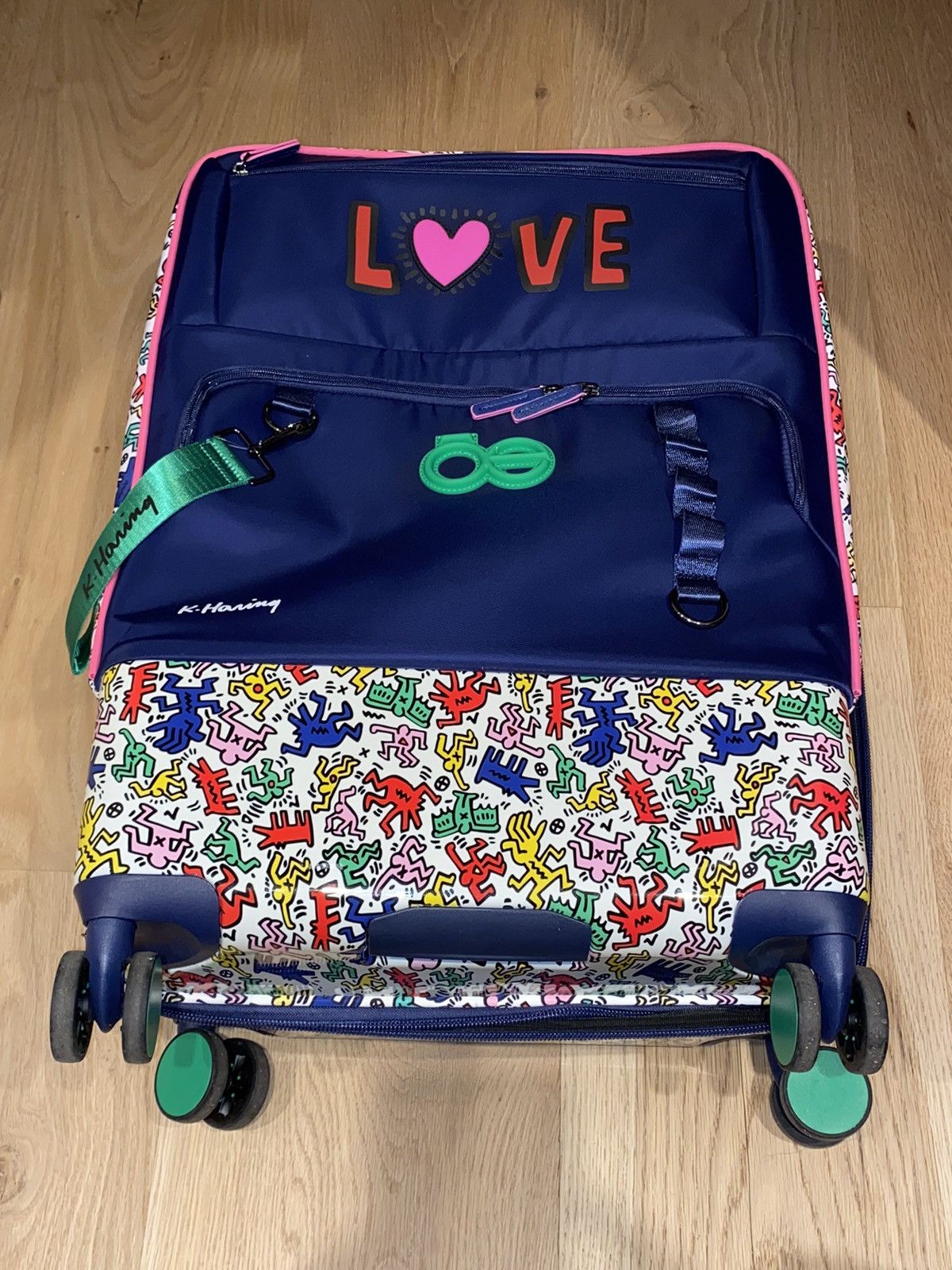 Keith Haring Keith Haring 4 Wheel Luggage Suitcase Size ONE SIZE - 1 Thumbnail