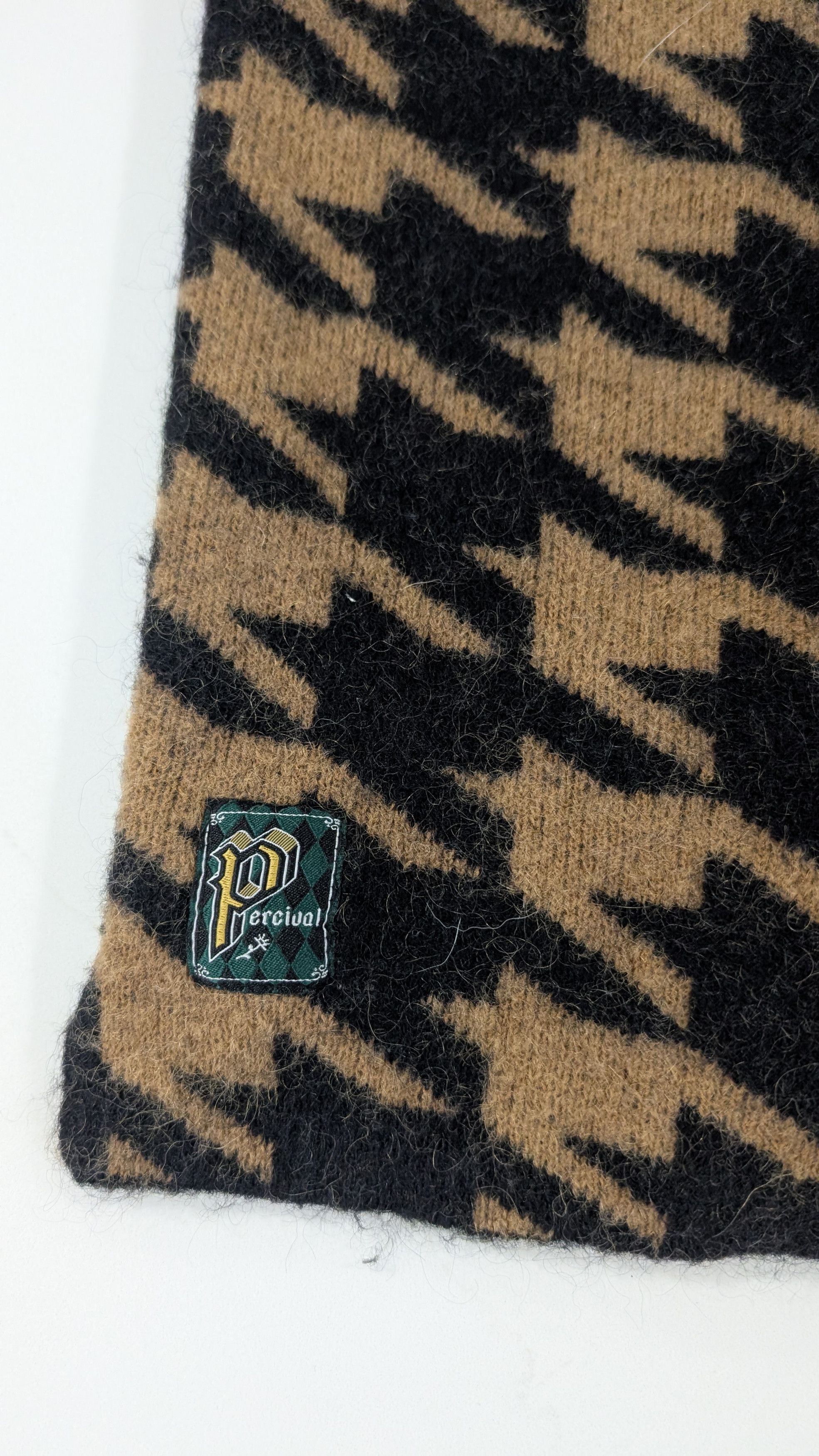 Percival Percival Houndstooth Knit Rugby Mohair Size Small Size US S / EU 44-46 / 1 - 5 Thumbnail