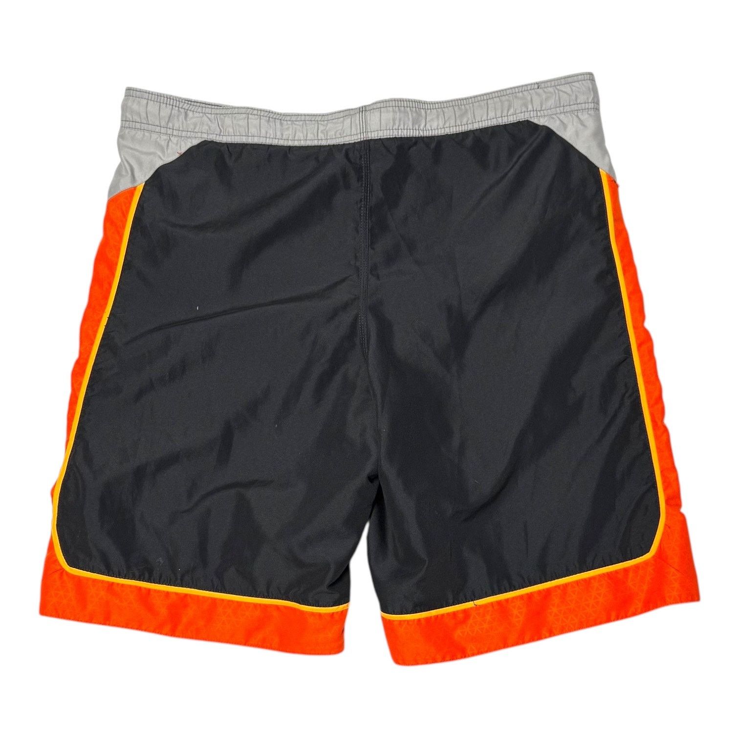 Nike NIKE Board Shorts Swim Trunks Drawstring Gray Orange Medium Size US 37 - 2 Thumbnail