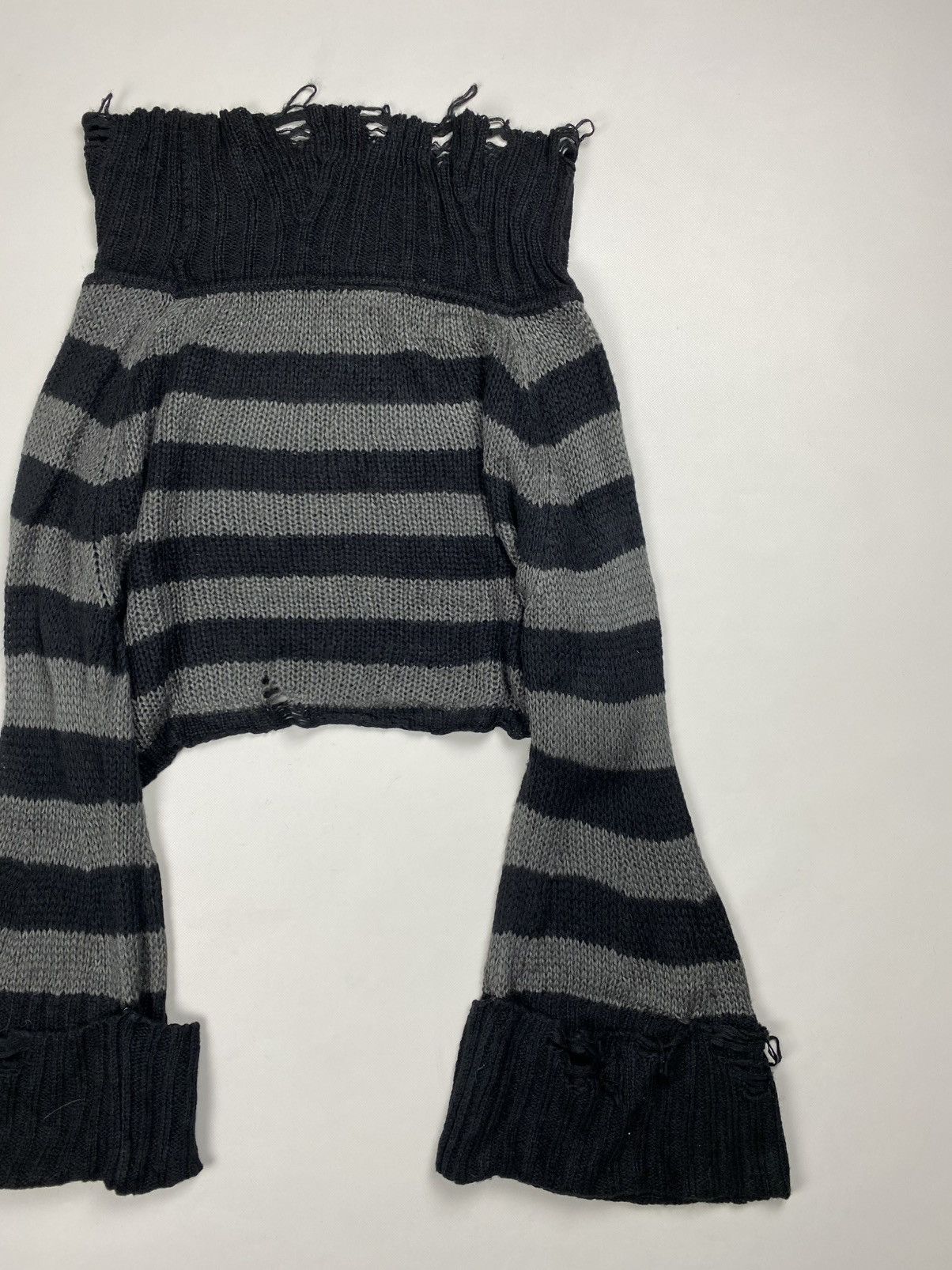Killstar Killstar Ladies Y2K Distressed High Neck Sweater Pullover Size 4XL / US 24-26 - 16 Thumbnail