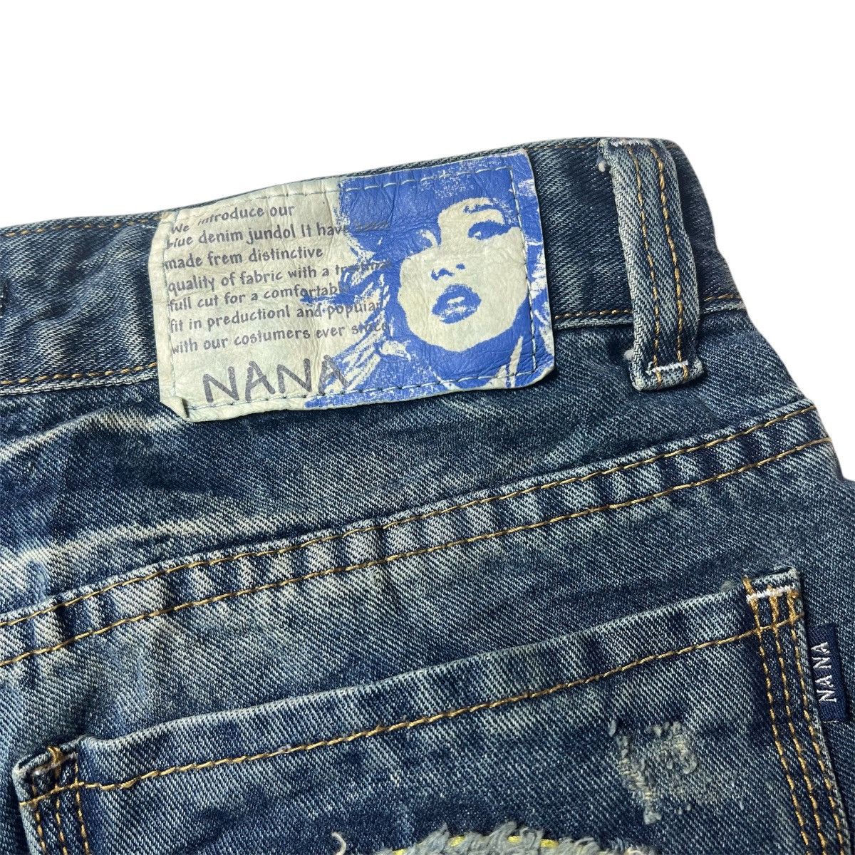 Japanese Brand × Vintage Nana Distressed Skull Short Size US 30 / EU 46 - 10 Thumbnail