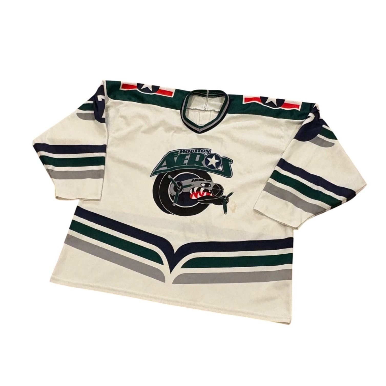 Ccm Vintage CCM Houston Aeros AHL IHL Hockey Jersey White Men's Size US XL / EU 56 / 4 - 4 Thumbnail