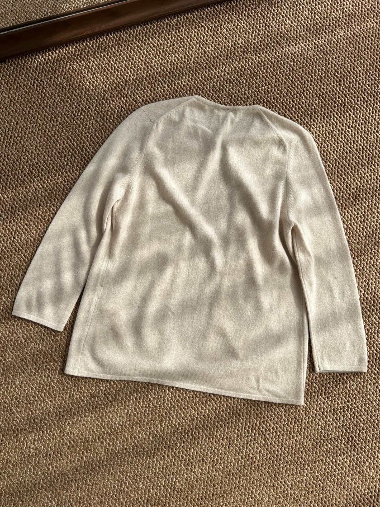 Hermes HERMES JPG cardigan crochet button women's beige Size M / US 6-8 / IT 42-44 - 5 Thumbnail