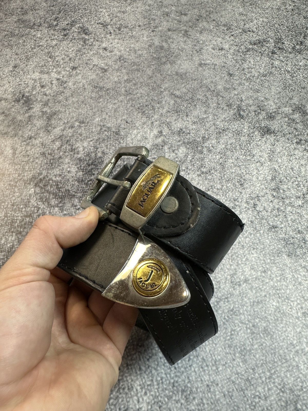 Leather Y2K Vintage Jaguar Leather Belts Streetwear Rare Avant Garde Size ONE SIZE - 2 Thumbnail