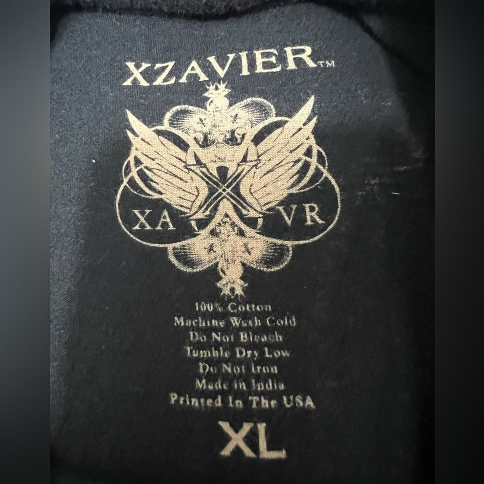 Xavier Y2K Xzavier Black AOP Skulls Cross Affliction Style Shirt XL Size US XL / EU 56 / 4 - 5 Thumbnail