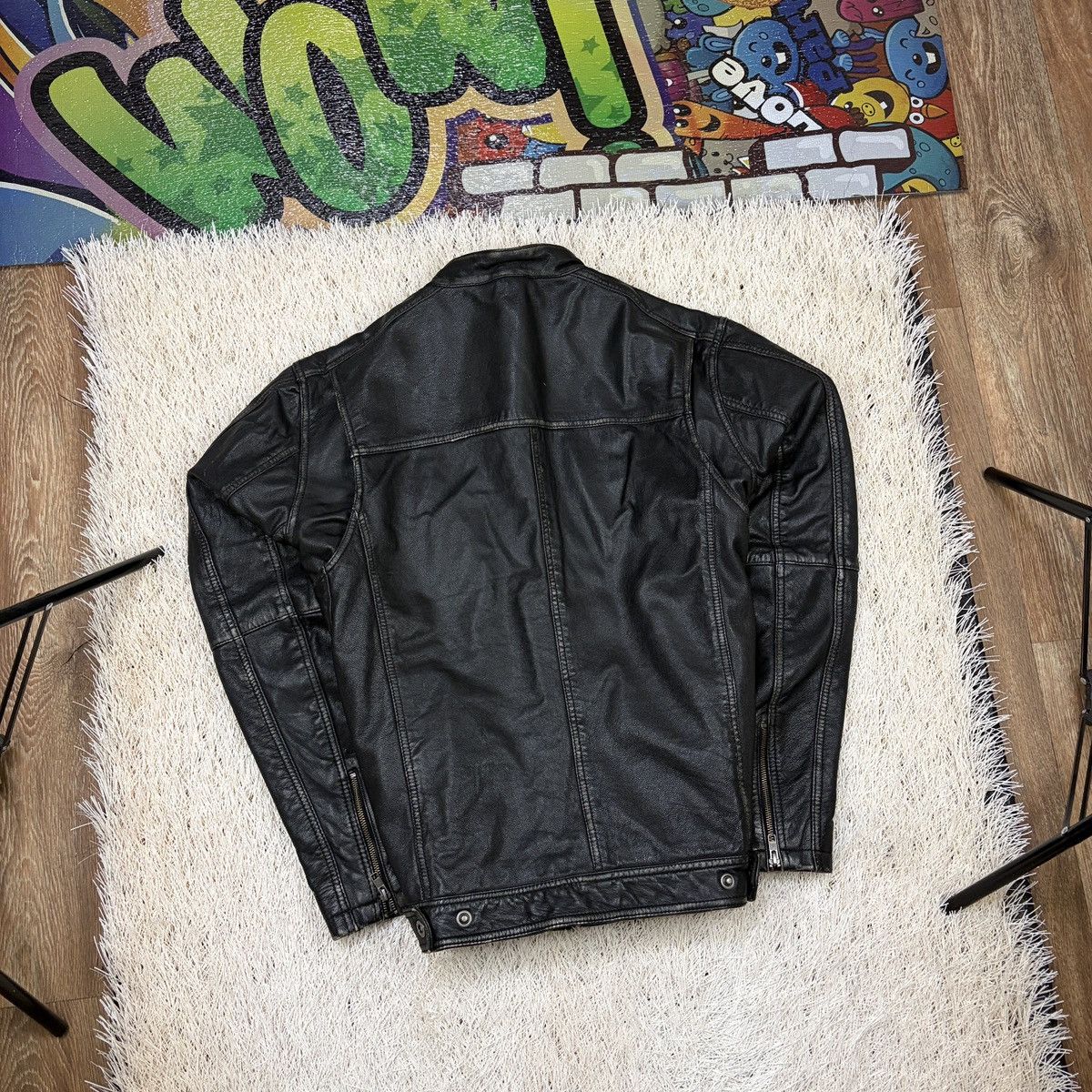 Harley Davidson HARLEY-DAVIDSON Leather Jacket men’s black Distressed size L Size US L / EU 52-54 / 3 - 2 Thumbnail