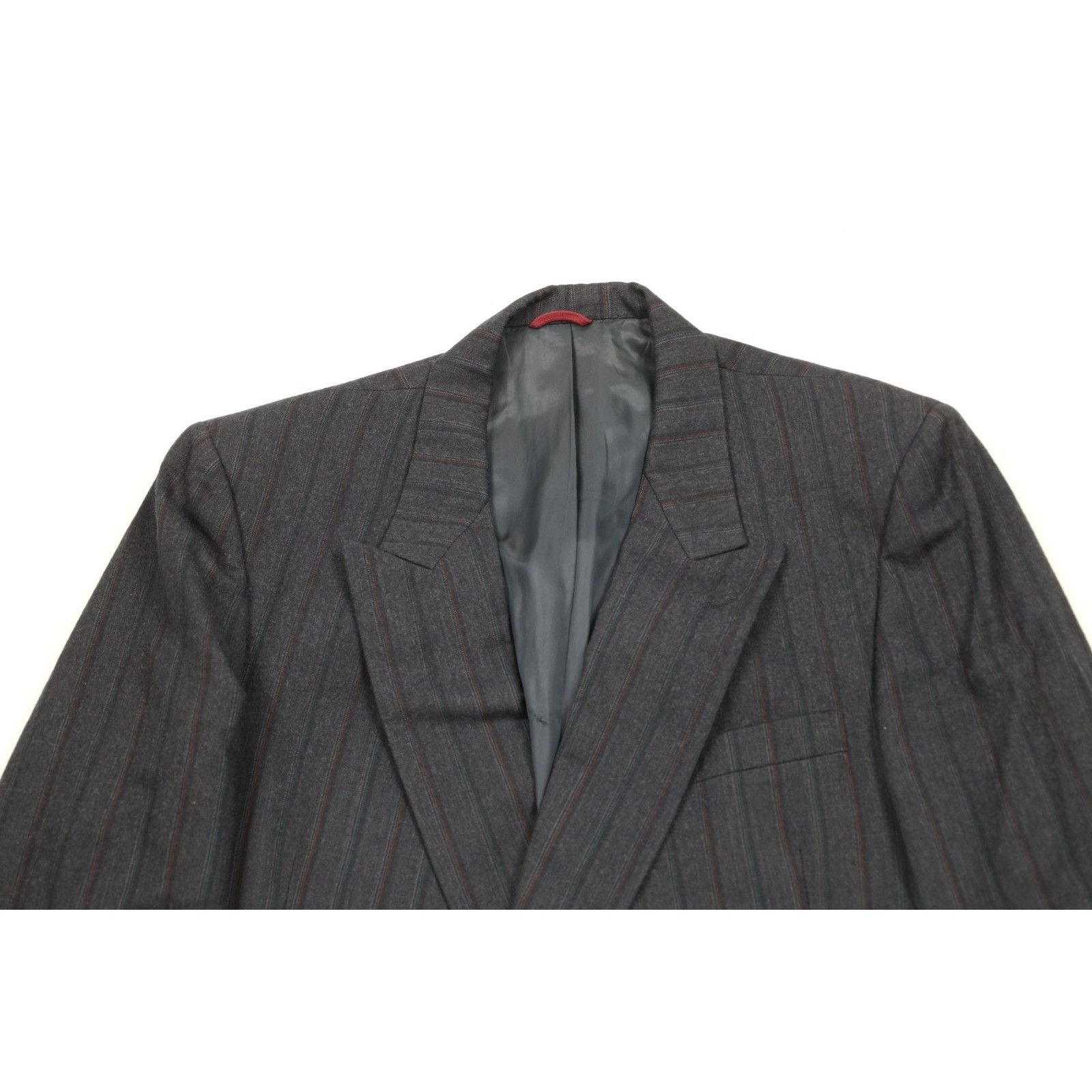 Vintage Vintage 70s Streetwear Wool Striped 2 Piece Suit Size 44R - 3 Thumbnail