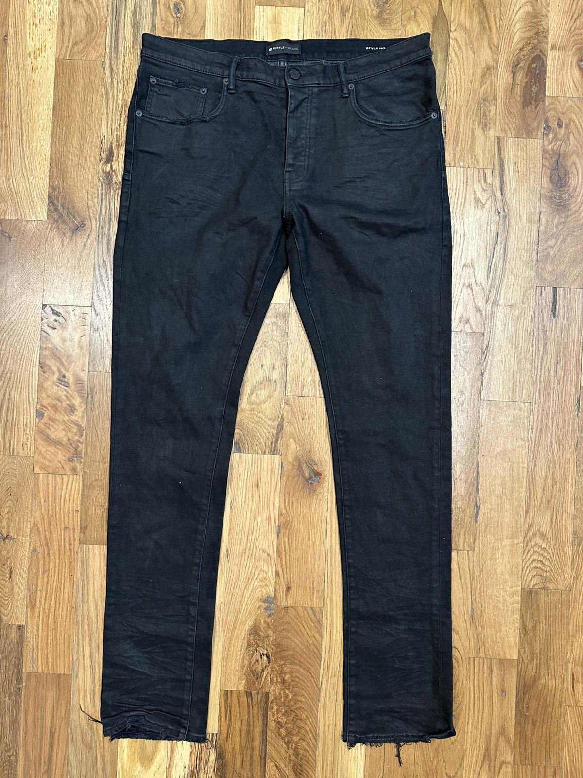 ひとーしんしんPURPLE BRAND 29インチブラック 確実正規品 Purple Brand Purple Brand Plain Black Denim Jeans Size 29 | Grailed