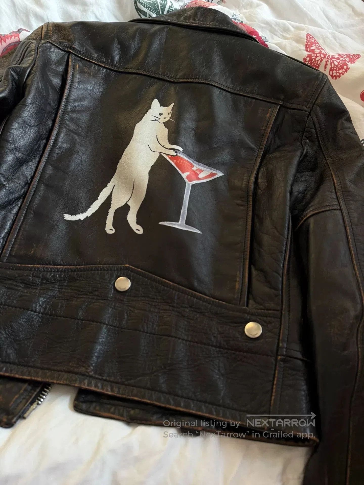 Saint Laurent Paris Saint Laurent 2017 Leather Jacket Cat Martini. Size US M / EU 48-50 / 2 - 4 Thumbnail