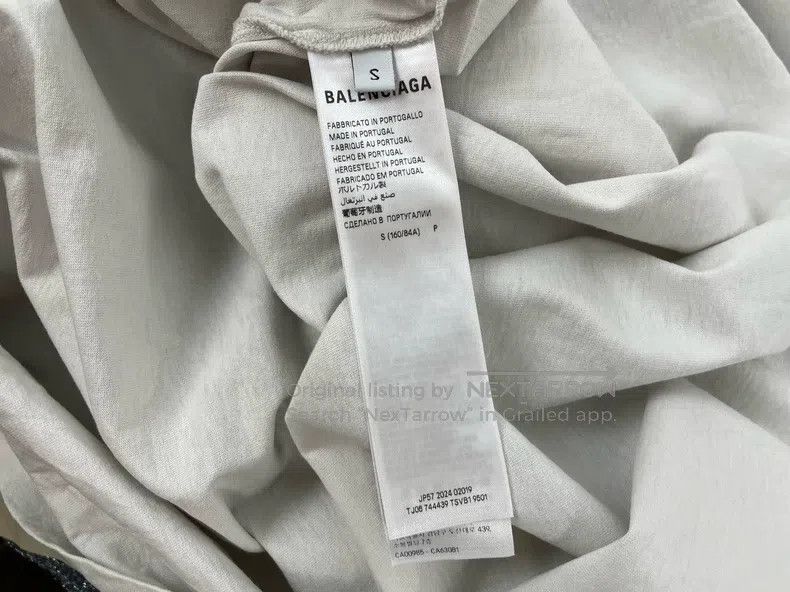 Balenciaga Balenciaga Contrast Short Sleeve Size US S / EU 44-46 / 1 - 5 Thumbnail