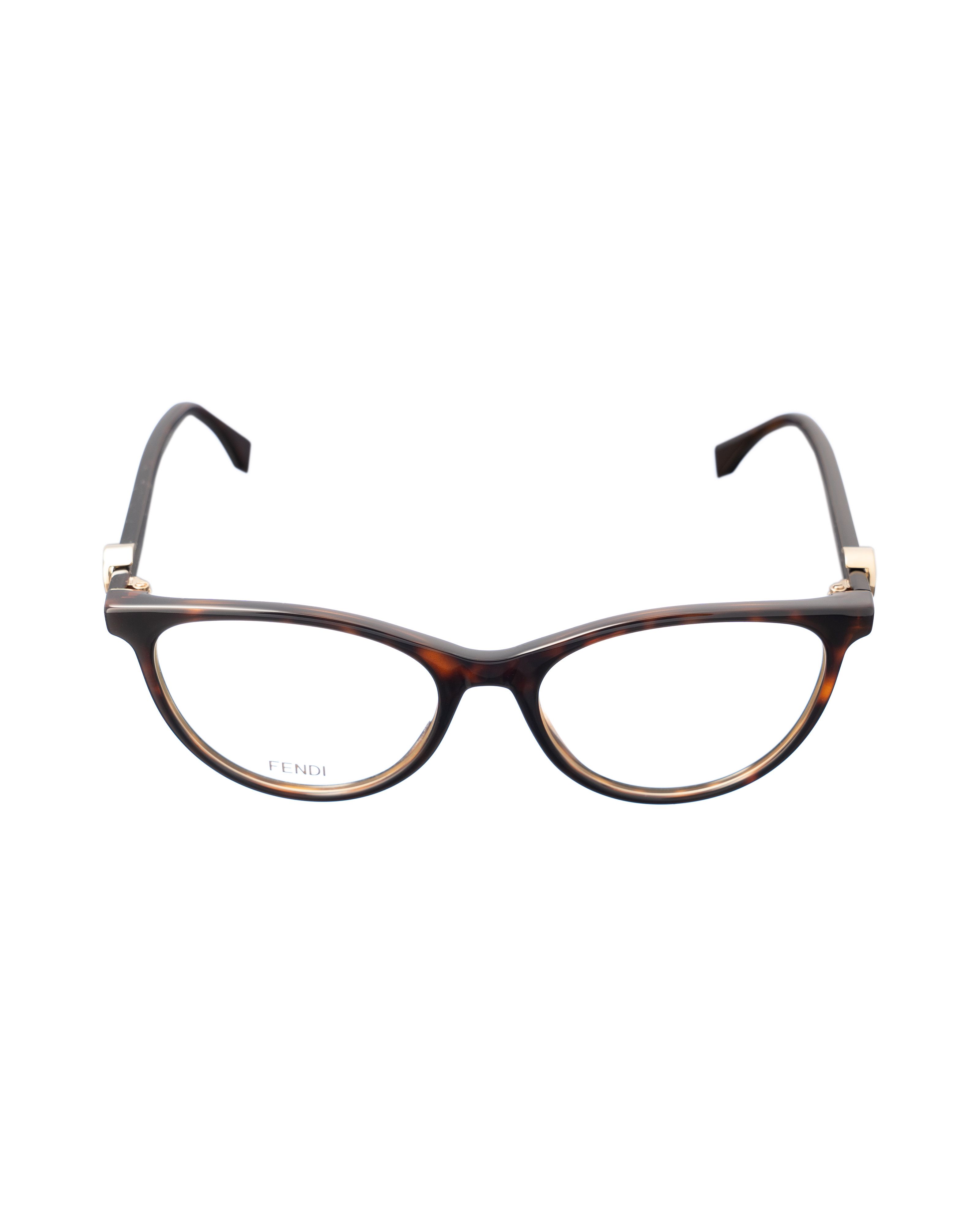 Fendi 00s Oversized Brown Cheetah Classic Glasses
