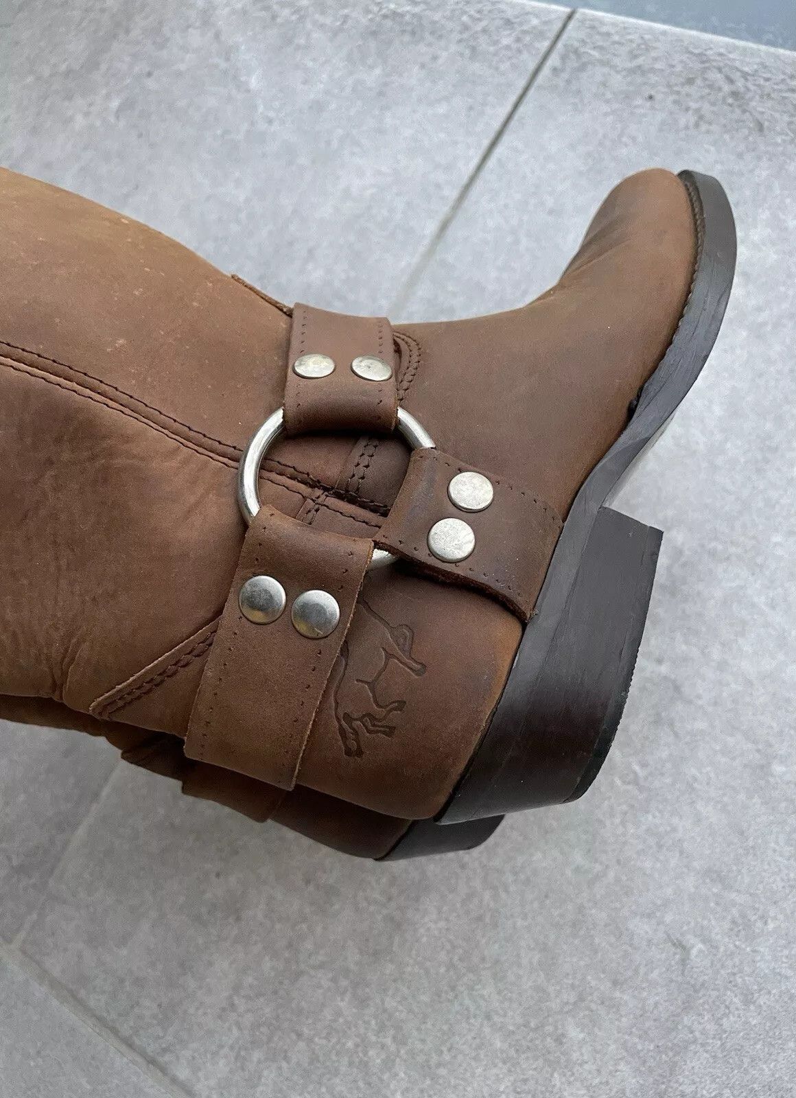 Vintage Bill Montana Womens Cowboy Western Boots Shoes Brown Learher Size US 6 / IT 36 - 17 Thumbnail