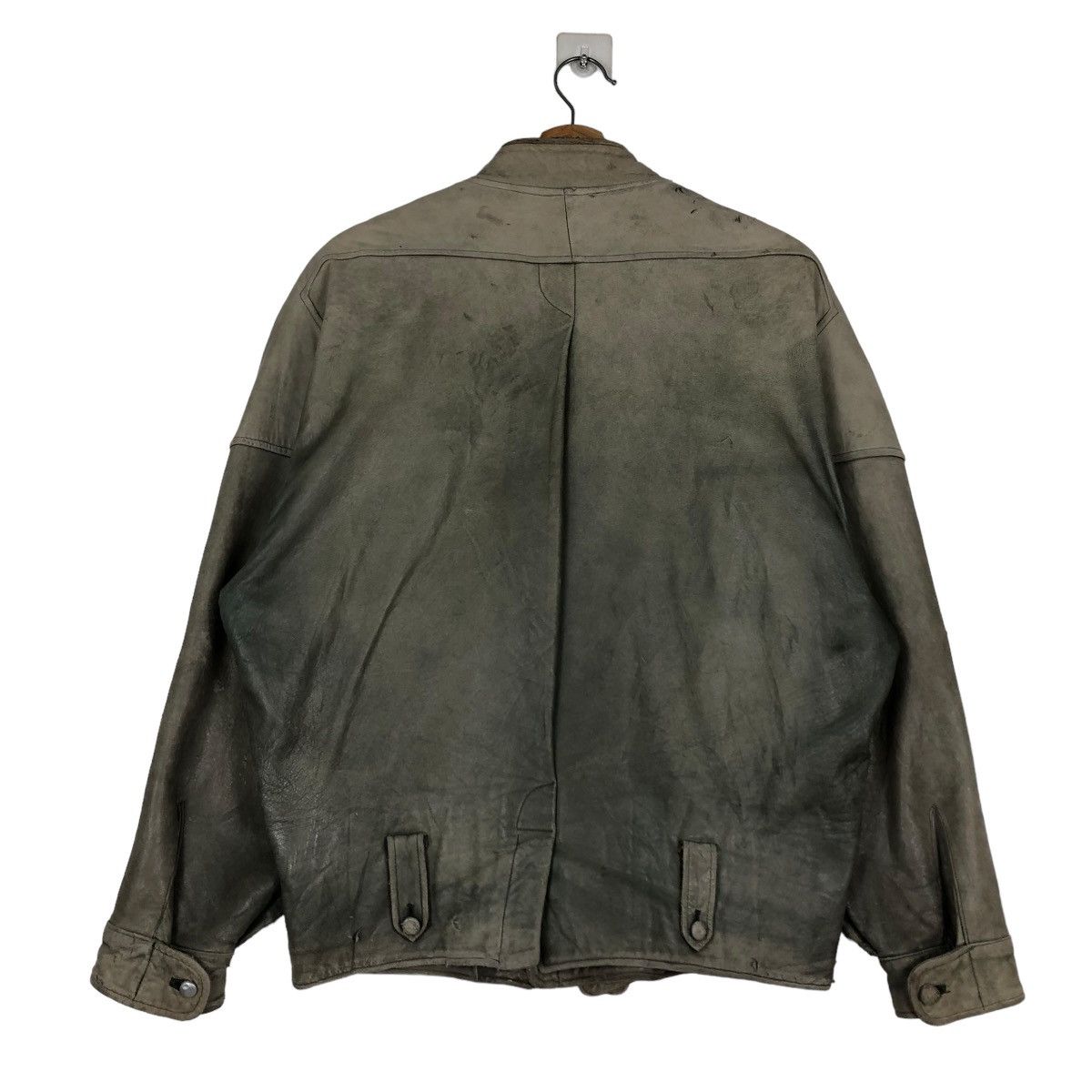 Japanese Brand 🔥VINTAGE BIKER LEATHER JACKET OLIVIER MASSUGER ISSEY MIYAKE Size US L / EU 52-54 / 3 - 8 Thumbnail