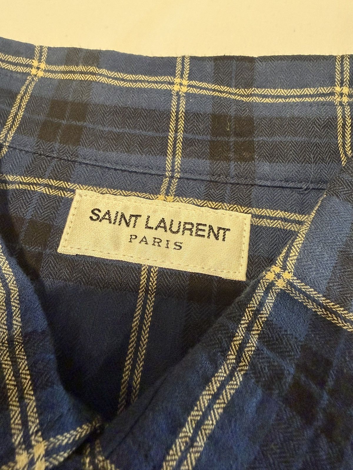 Saint Laurent Paris Saint Laurent mens wrinkle western shirt. XL. $890 Size US XL / EU 56 / 4 - 10 Thumbnail
