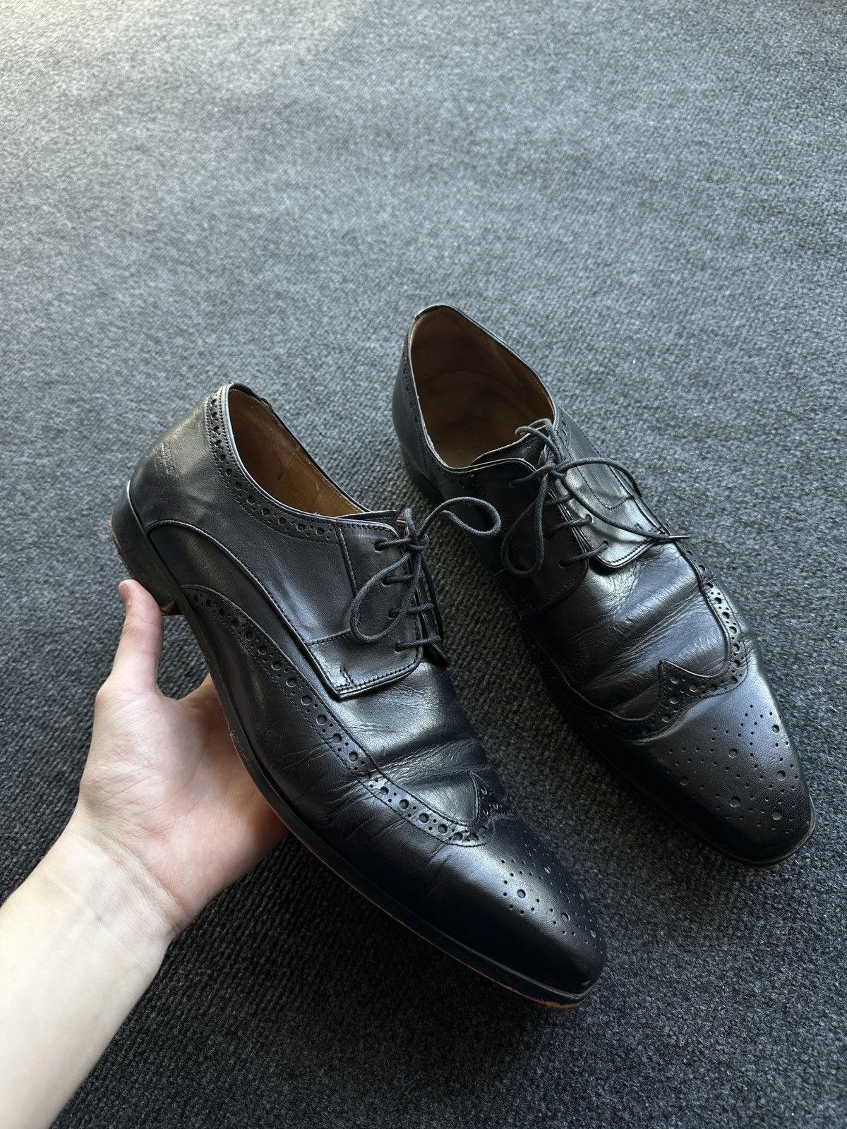Melvin & Hamilton LUXURY 🚨 MELVIN & HAMILTON VNTG SHOES MEN BLACK LUXURY RARE Size US 12 / EU 45 - 1 Thumbnail