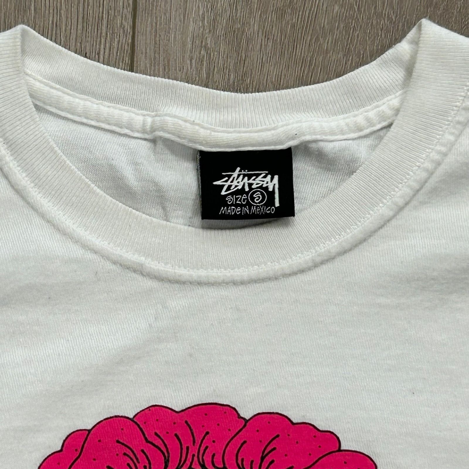 Stussy Stussy Sunflower Tee T shirt White Pink Size Small S B2 Size US S / EU 44-46 / 1 - 4 Thumbnail