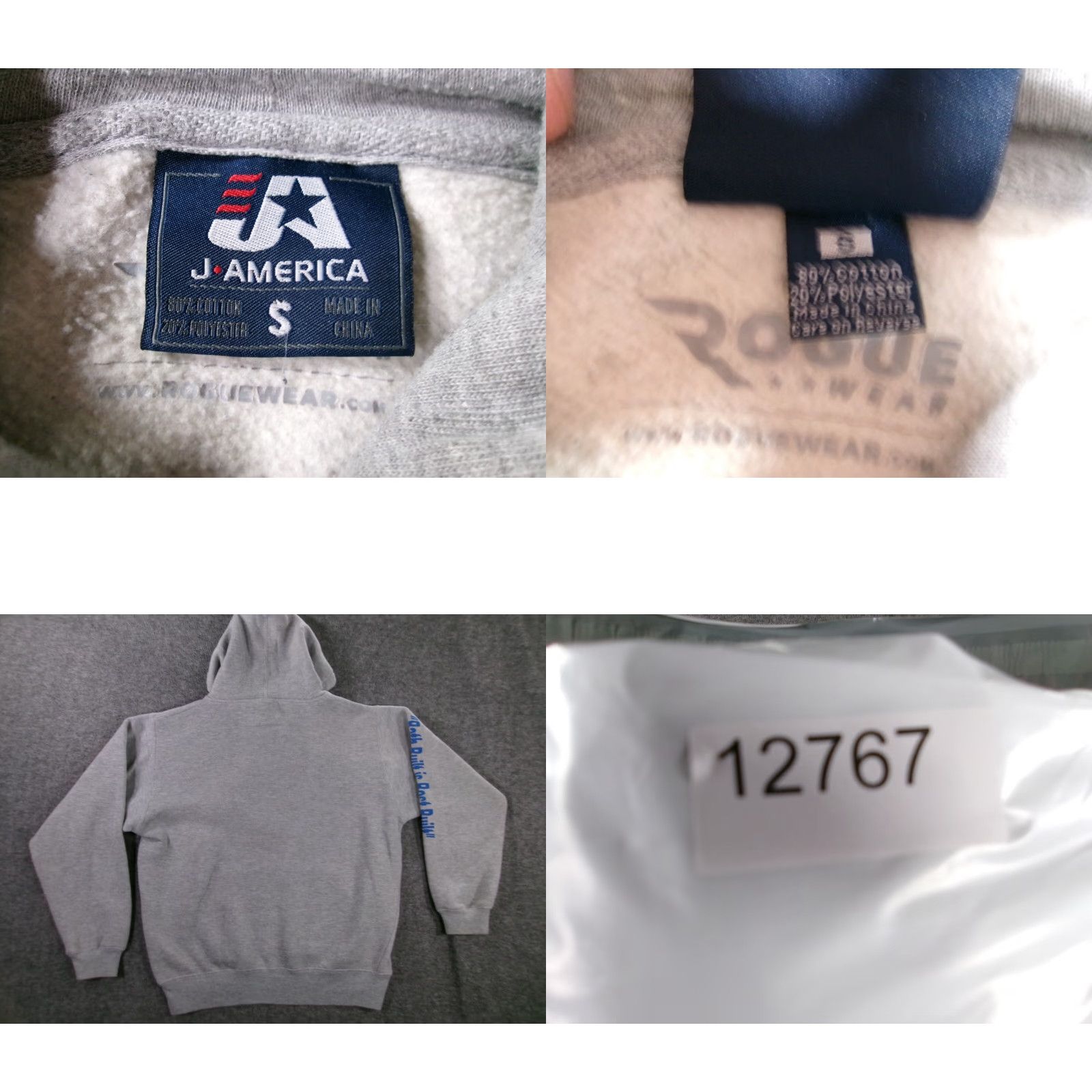 Vintage VINTAGE BIW Bath Iron Works Sweatshirt Men Small Gray Hoodie Pullover Genera Dynamics Size US S / EU 44-46 / 1 - 8 Thumbnail