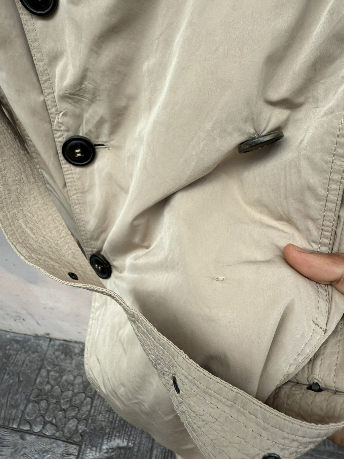 Giorgio Armani GIORGIO ARMANI Double Breasted Trench Long Coat Size M / US 6-8 / IT 42-44 - 5 Thumbnail