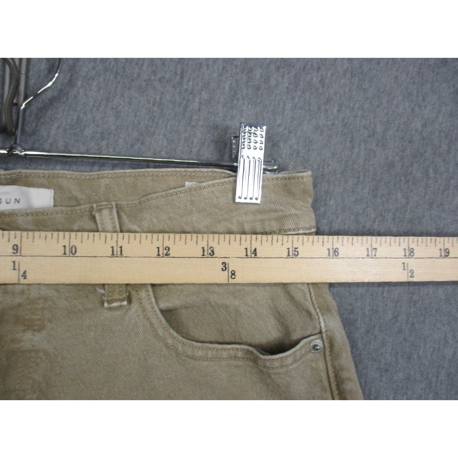 Pacsun Pacsun Baggy Jeans Mens 30x30 Khaki Straight Leg Denim Pants Beige 30 Inseam 30 Waist 30 Regular Cotton Spandex Zip Button Flaws Stain Size US 30 / EU 46 - 3 Thumbnail