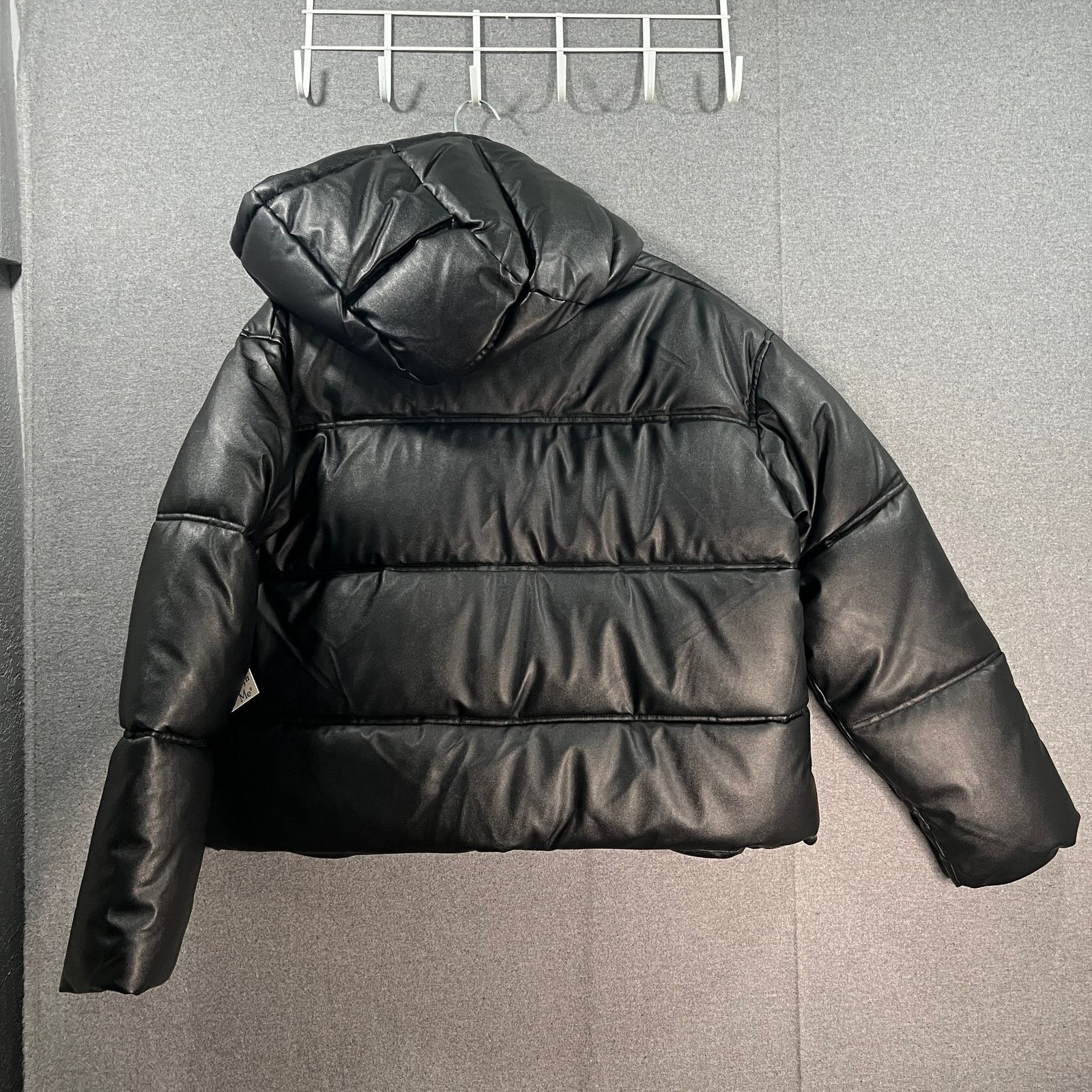 Other Maralyn & Me Hooded Puffer Jacket Faux leather Black Size XXL / US 16-18 / IT 52-54 - 2 Thumbnail
