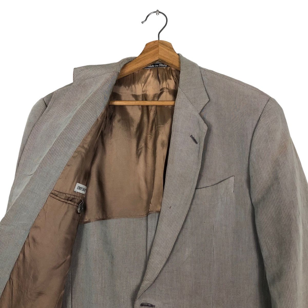 Emporio Armani Vtg Emperio Armani Made in Italy Chore Jacket Double Breast Size US M / EU 48-50 / 2 - 12 Thumbnail