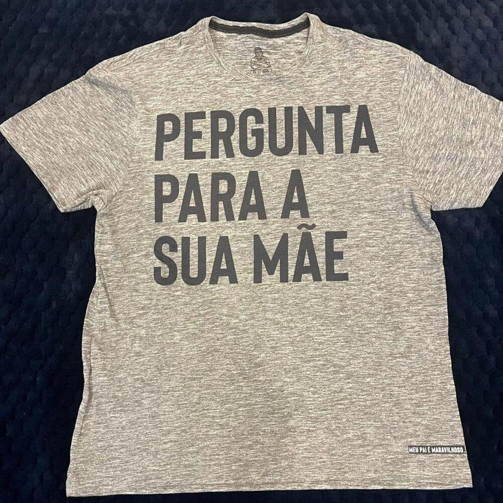 Designer Funny Graphic Tee - Pergunta Para A Sua Mãe Portuguese XL Size US XL / EU 56 / 4 - 1 Preview